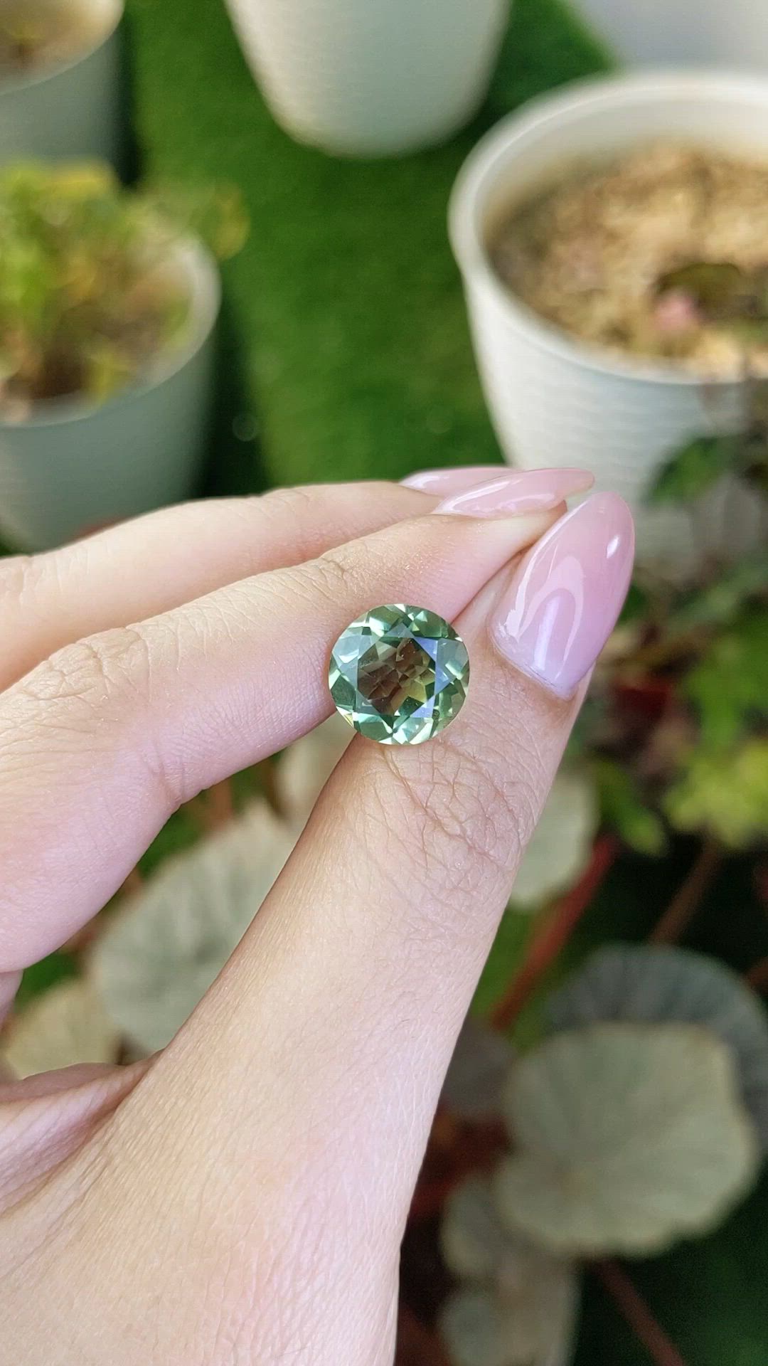 5.02 Ct. Green Prasiolite from Brazil Size Video