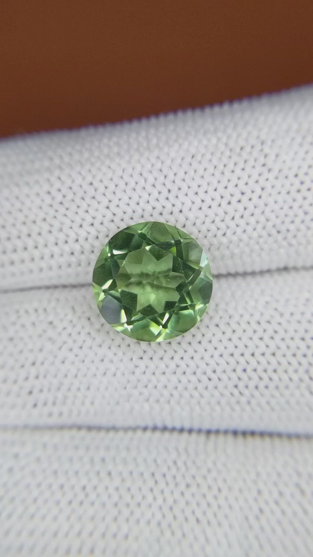 5.02 Ct. Green Prasiolite from Brazil Size Video