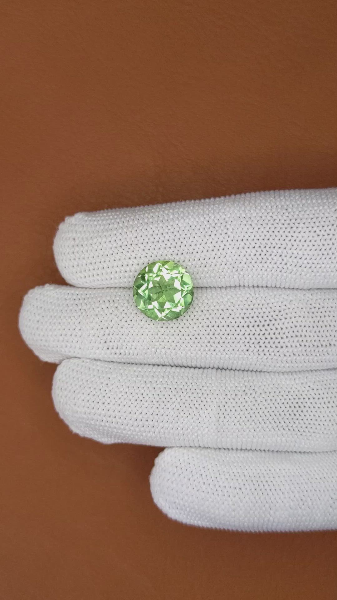 5.02 Ct. Green Prasiolite from Brazil Size Video