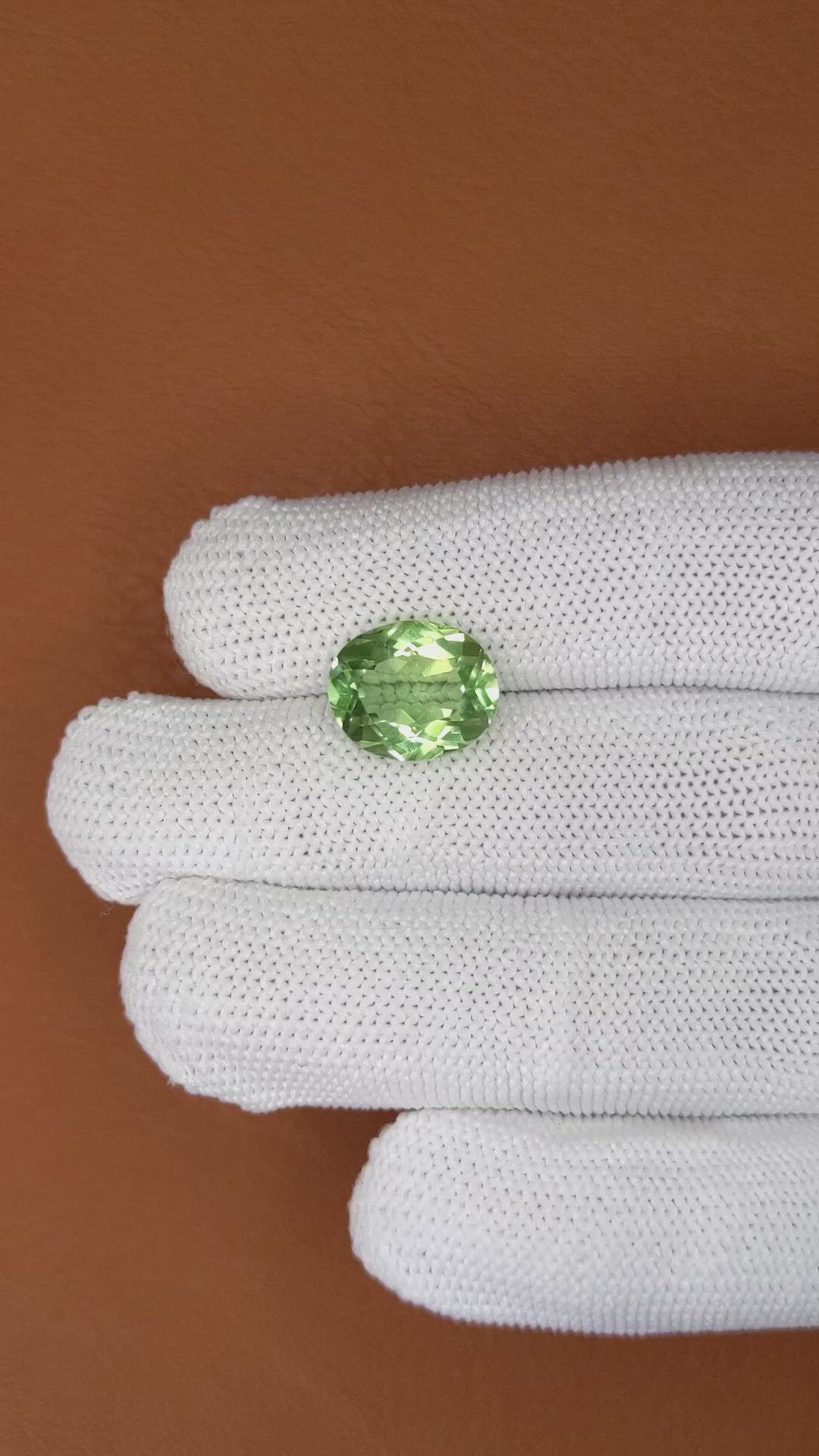 4.98 Ct. Green Prasiolite from Brazil Size Video