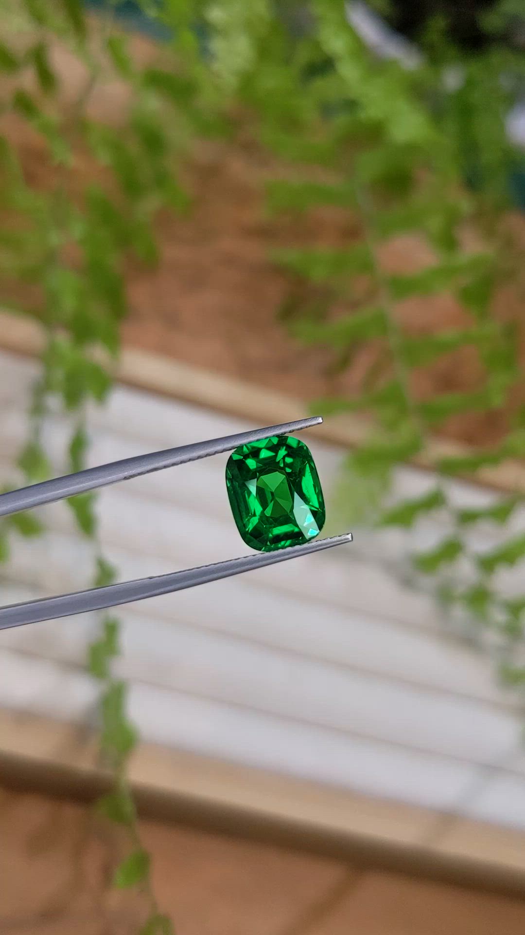 5.10 Ct. Tsavorite Garnet from Tanzania Size Video
