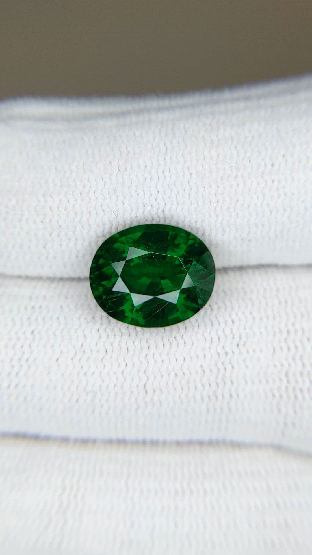 6.24 Ct. Tsavorite Garnet from Tanzania Size Video