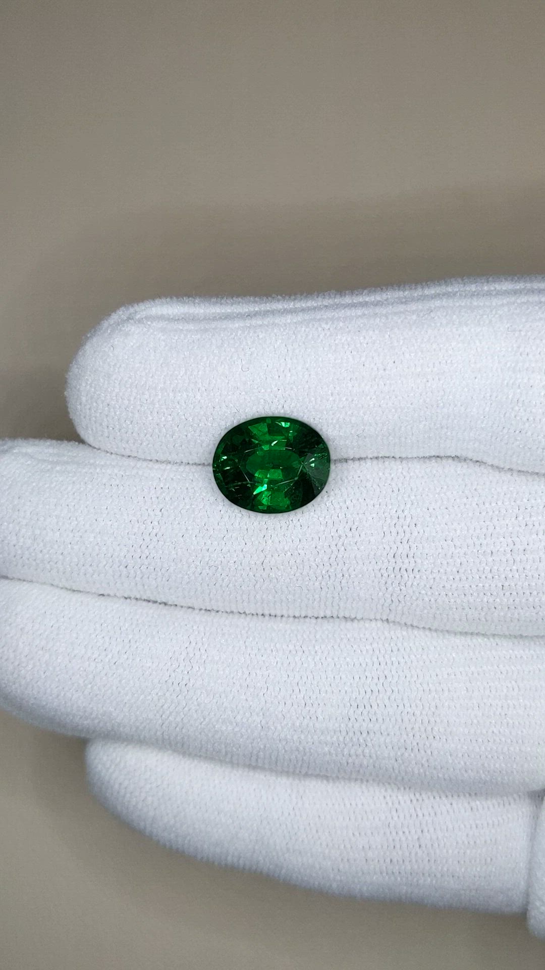 6.24 Ct. Tsavorite Garnet from Tanzania Size Video