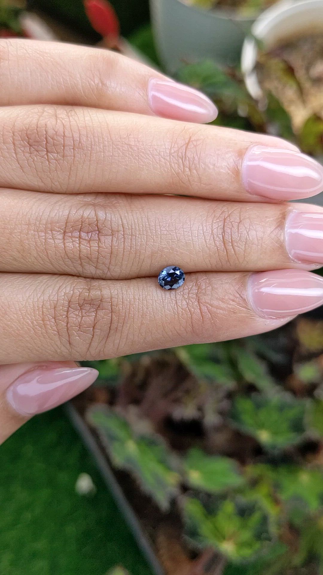 0.55 Ct. Blue Spinel from Ceylon (Sri Lanka) Size Video