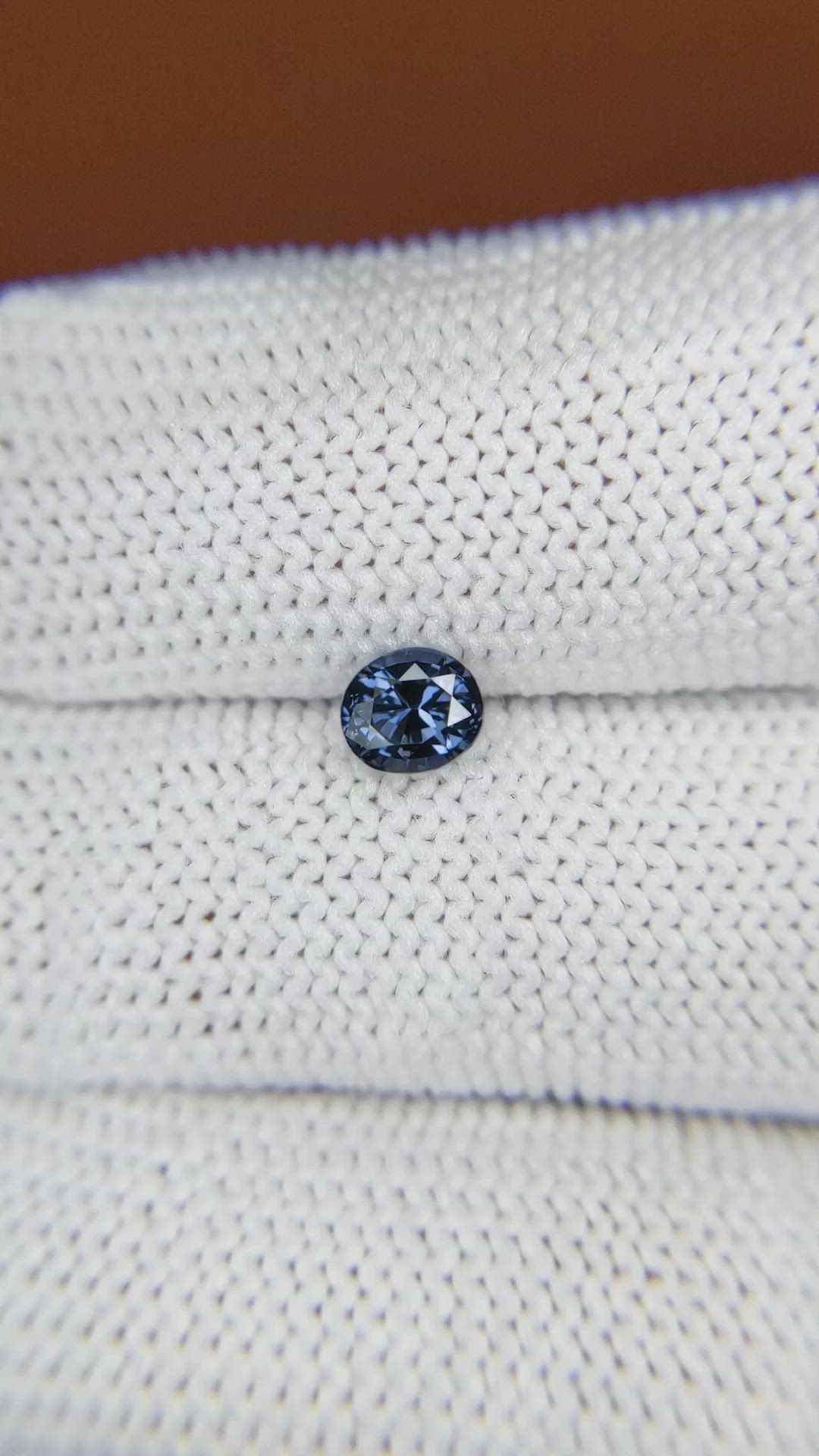0.55 Ct. Blue Spinel from Ceylon (Sri Lanka) Size Video