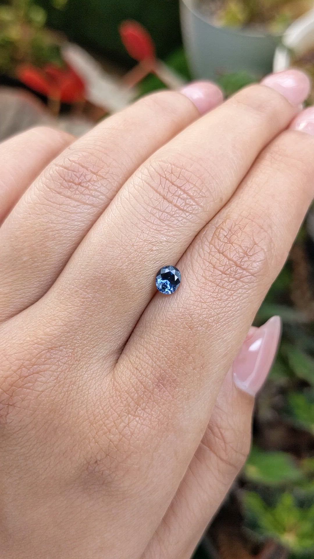 0.55 Ct. Blue Spinel from Ceylon (Sri Lanka) Size Video