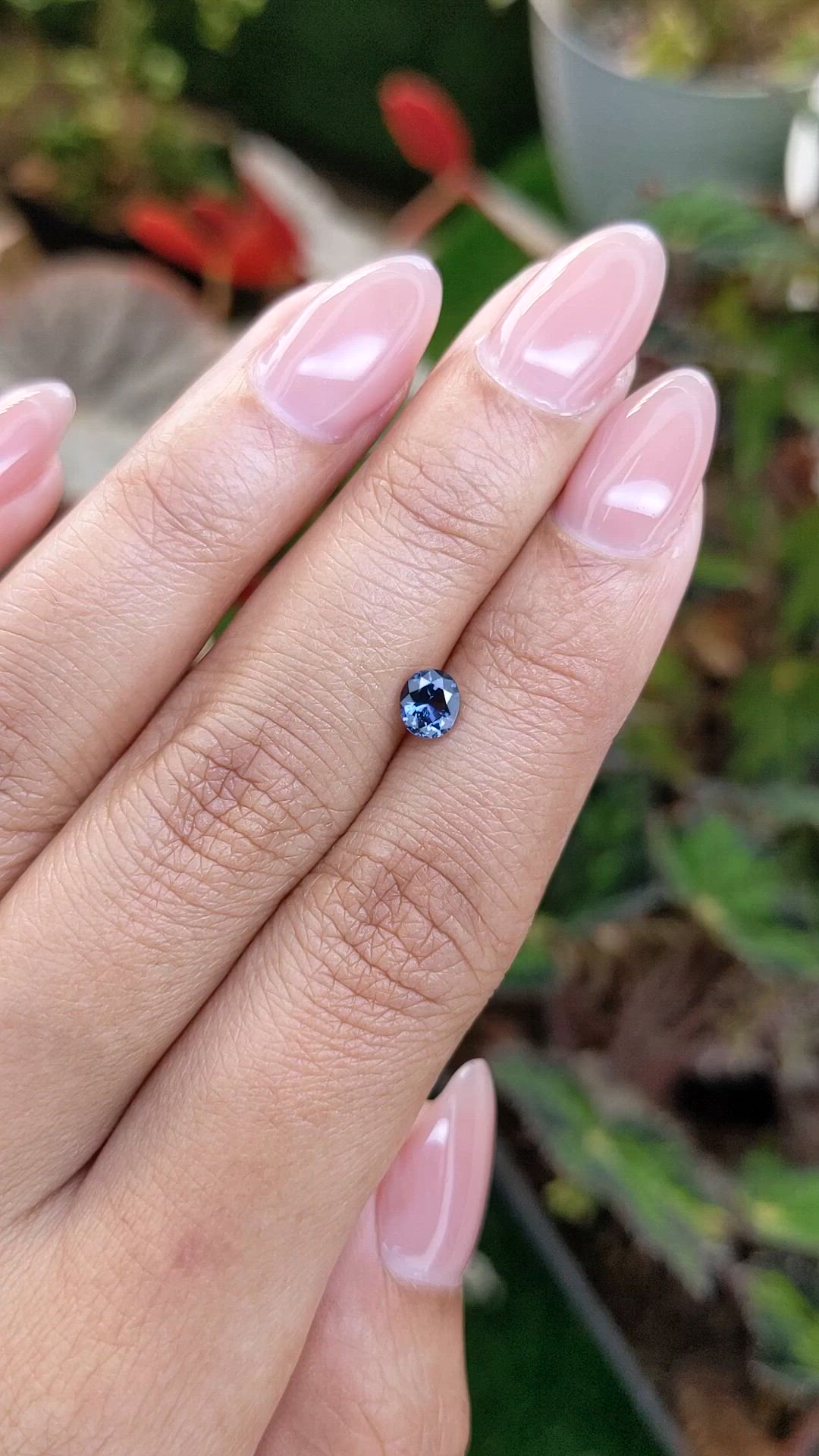 0.55 Ct. Blue Spinel from Ceylon (Sri Lanka) Size Video