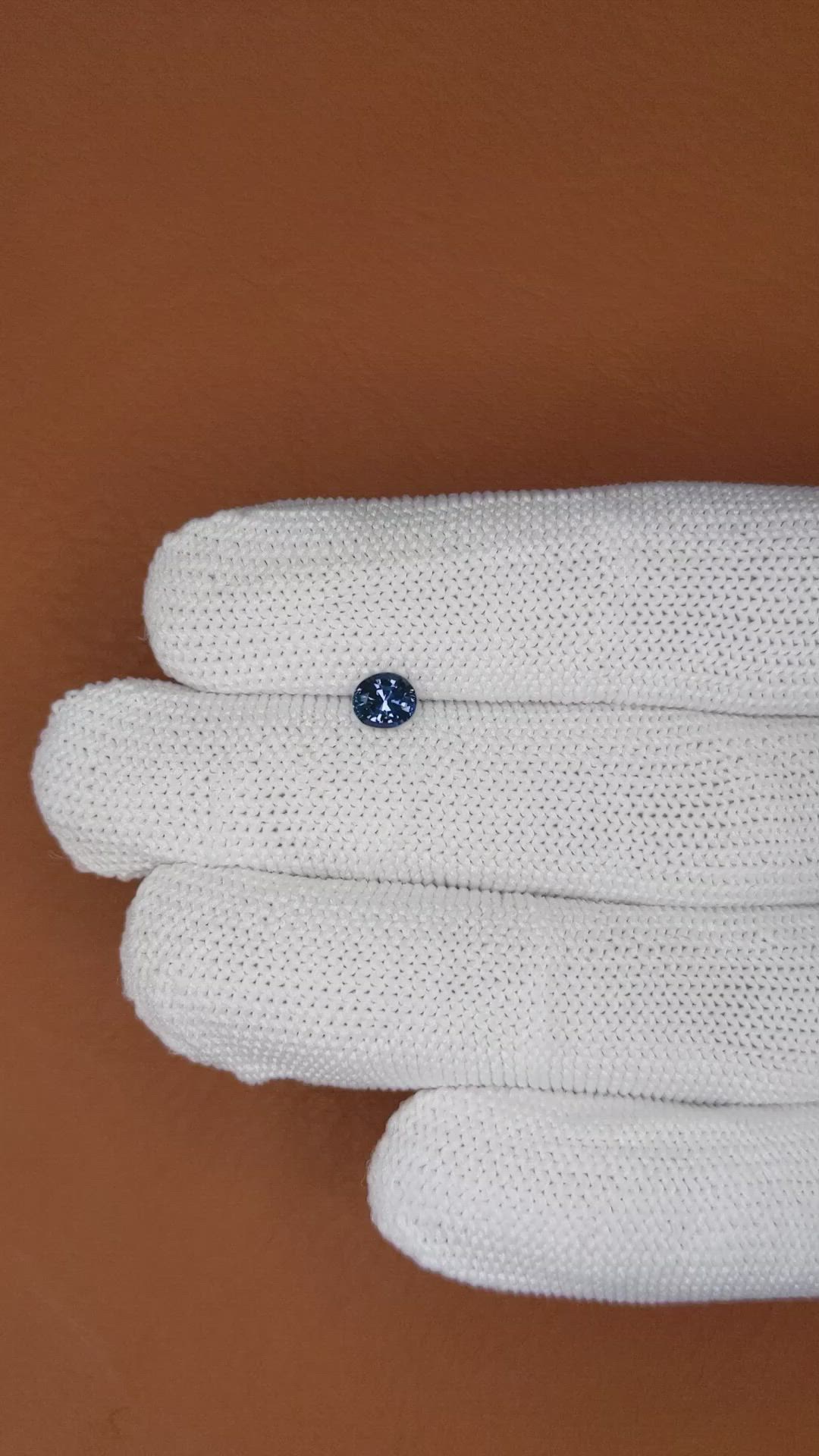 0.55 Ct. Blue Spinel from Ceylon (Sri Lanka) Size Video