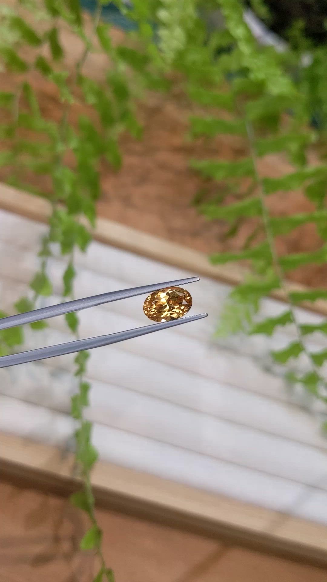 2.72 Ct. Golden Orange Hessonite Garnet from Madagascar Size Video