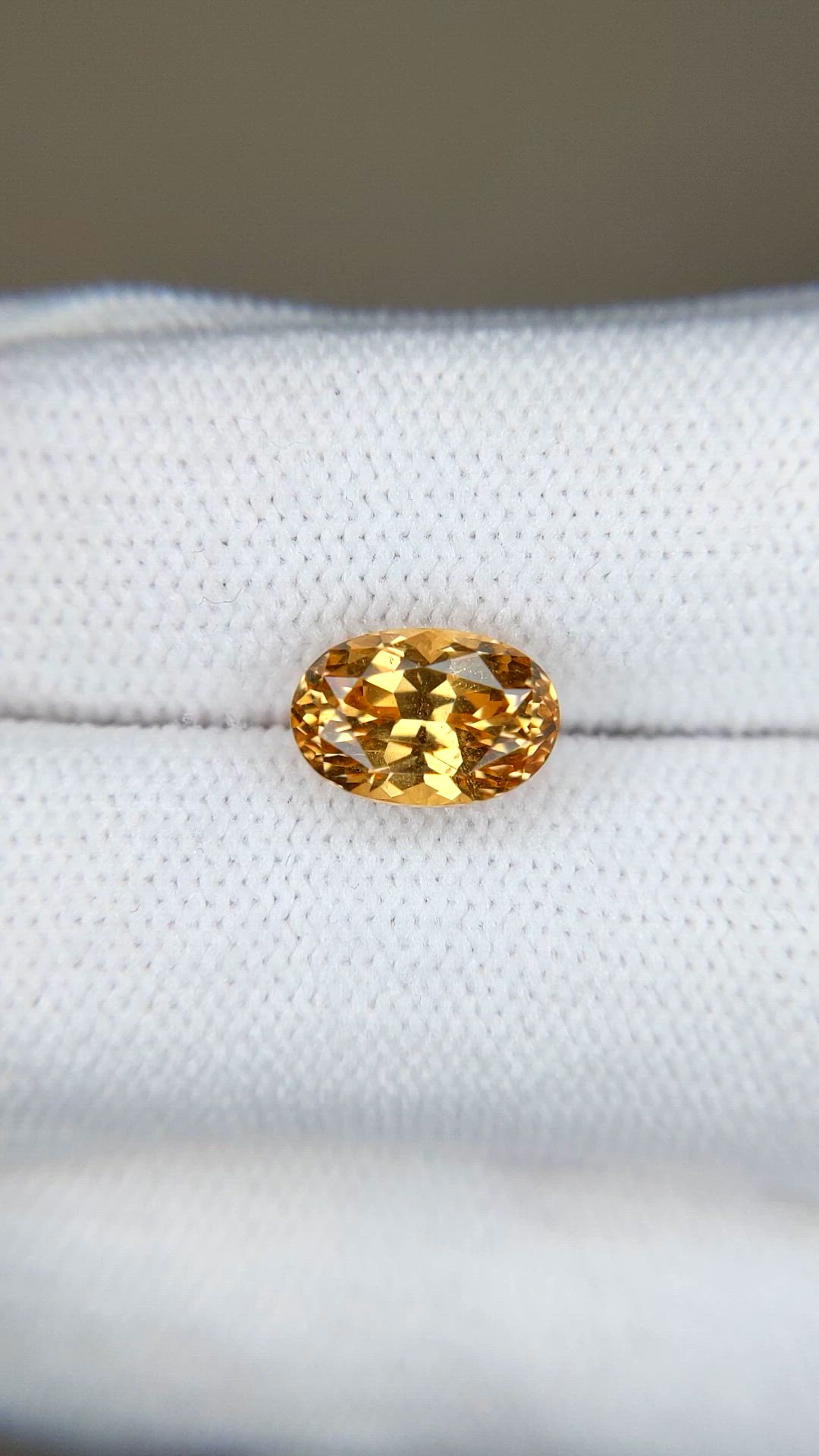 2.72 Ct. Golden Orange Hessonite Garnet from Madagascar Size Video
