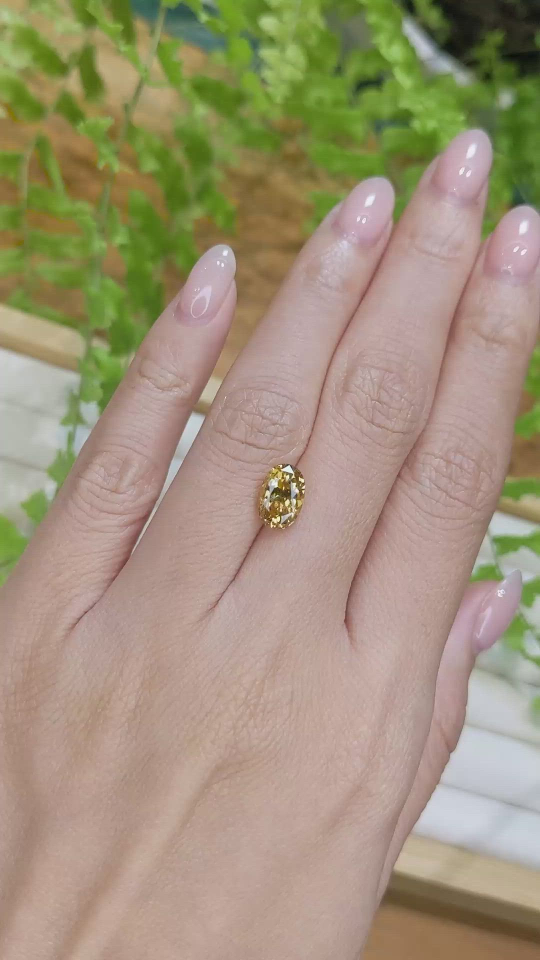 2.72 Ct. Golden Orange Hessonite Garnet from Madagascar Size Video