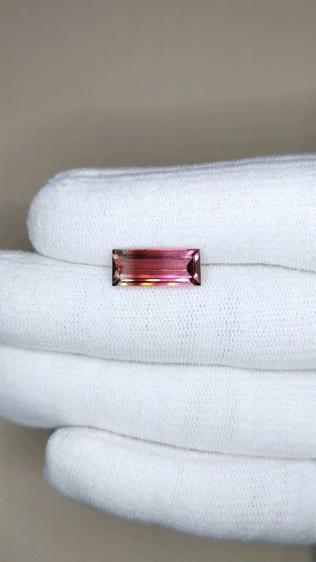 4.43 Ct. Bi Color Tourmaline from Mozambique Size Video
