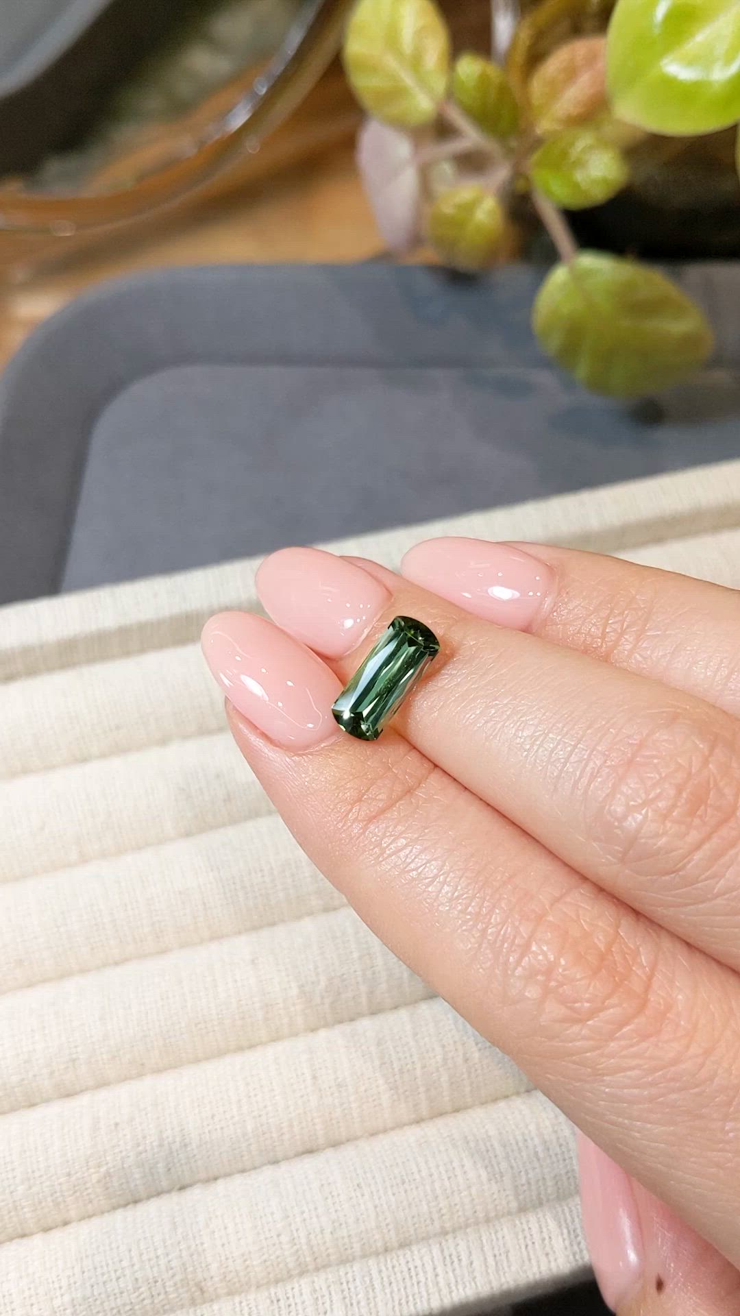 2.48 Ct. Green Tourmaline from Mozambique Size Video