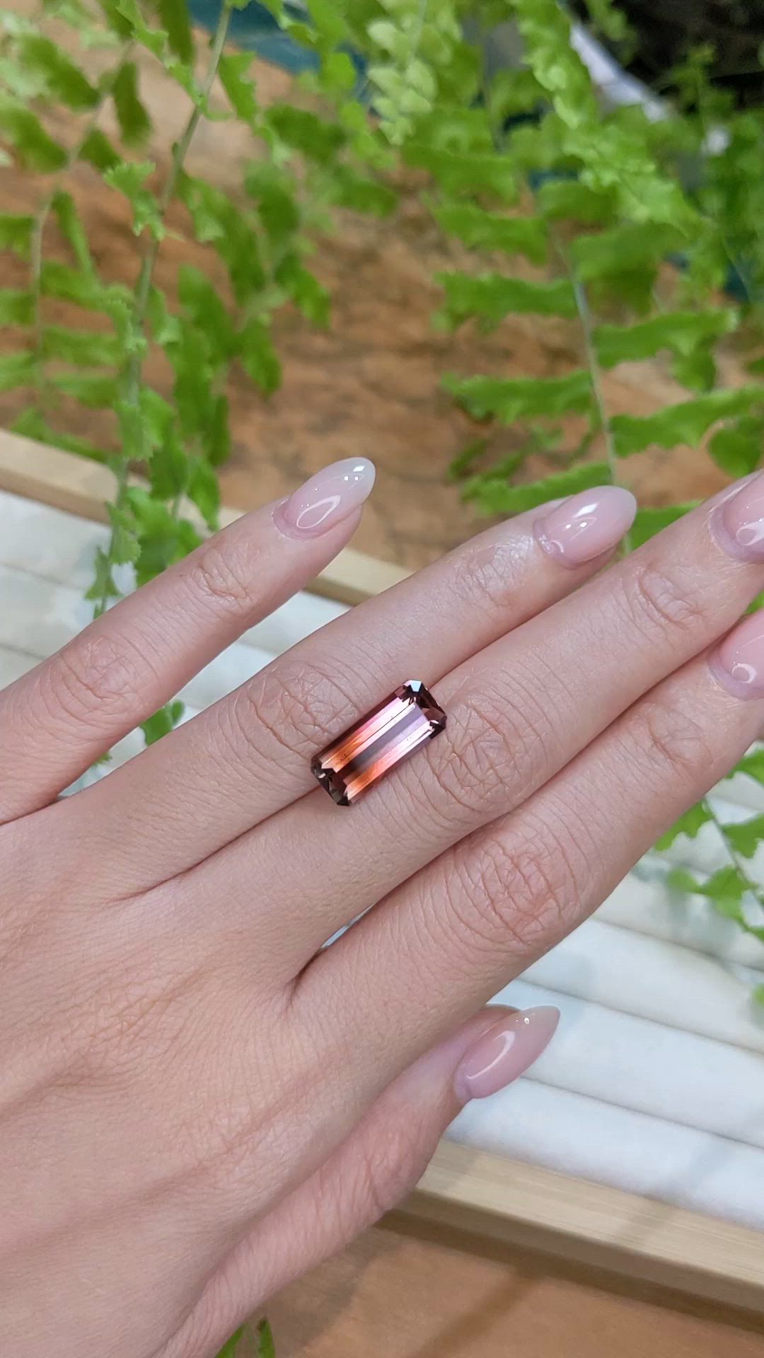 5.03 Ct. Brownish Pink Tourmaline from Mozambique Size Video