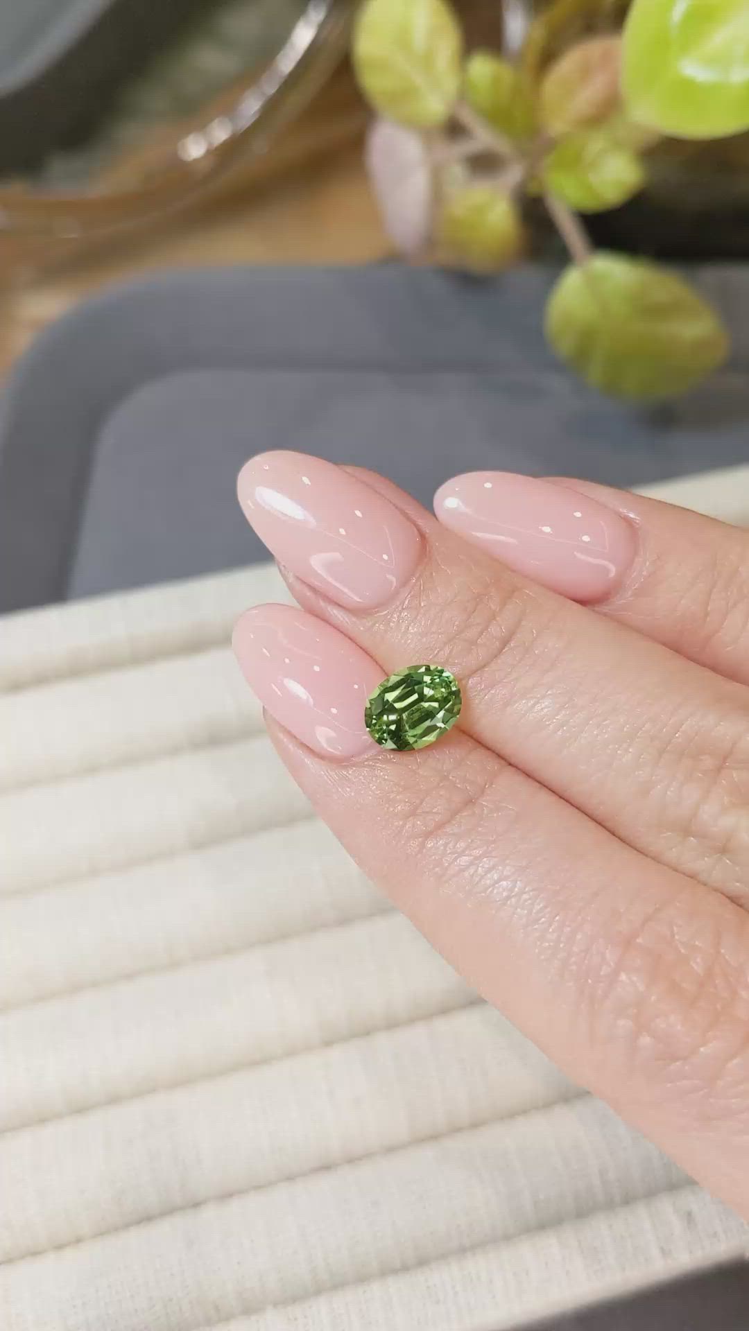 1.47 Ct. Green Chrome Tourmaline from Africa Size Video