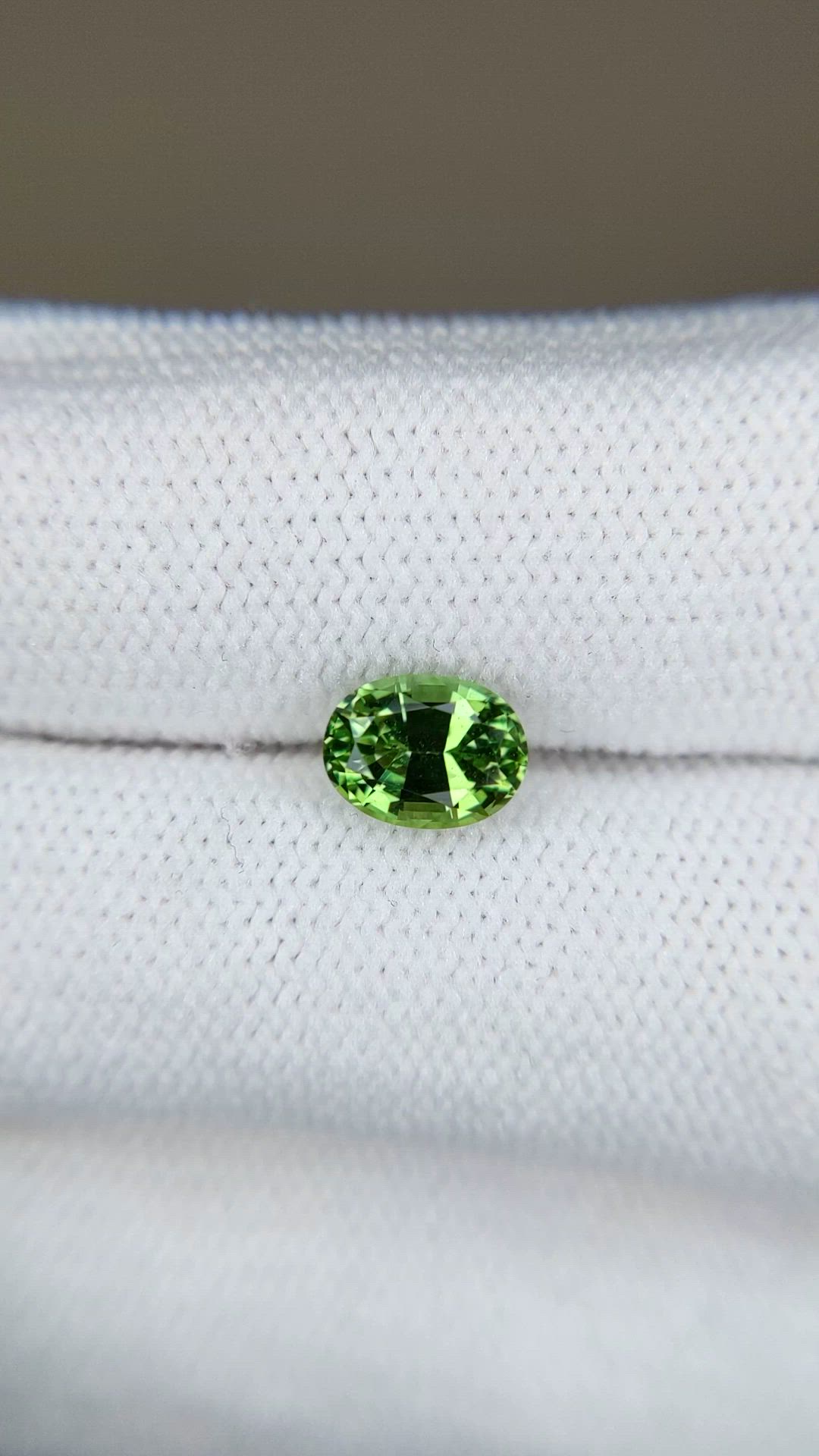 1.11 Ct. Green Chrome Tourmaline from Africa Size Video