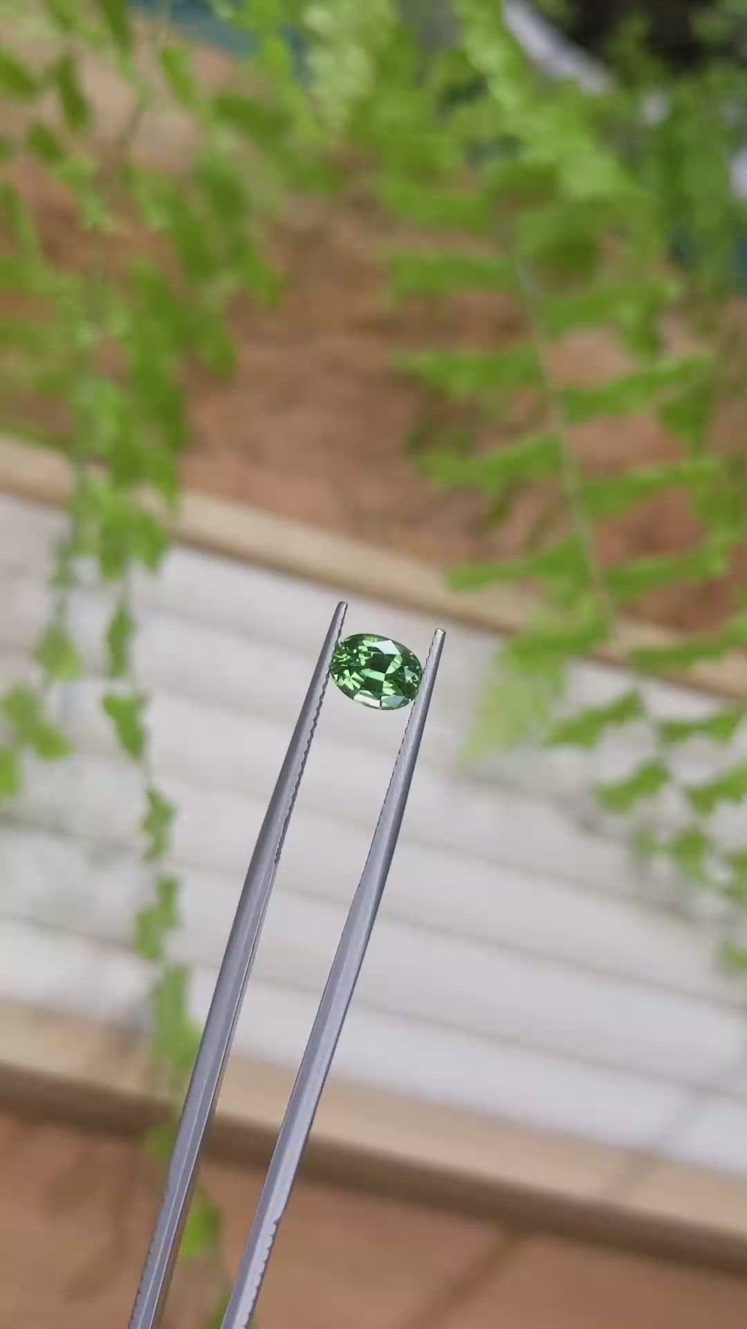 1.11 Ct. Green Chrome Tourmaline from Africa Size Video