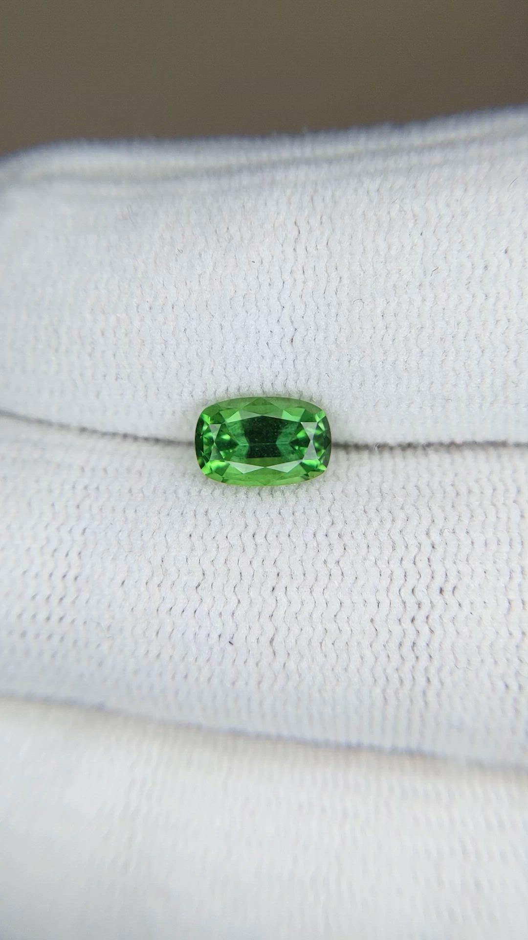 1.09 Ct. Green Chrome Tourmaline from Africa Size Video