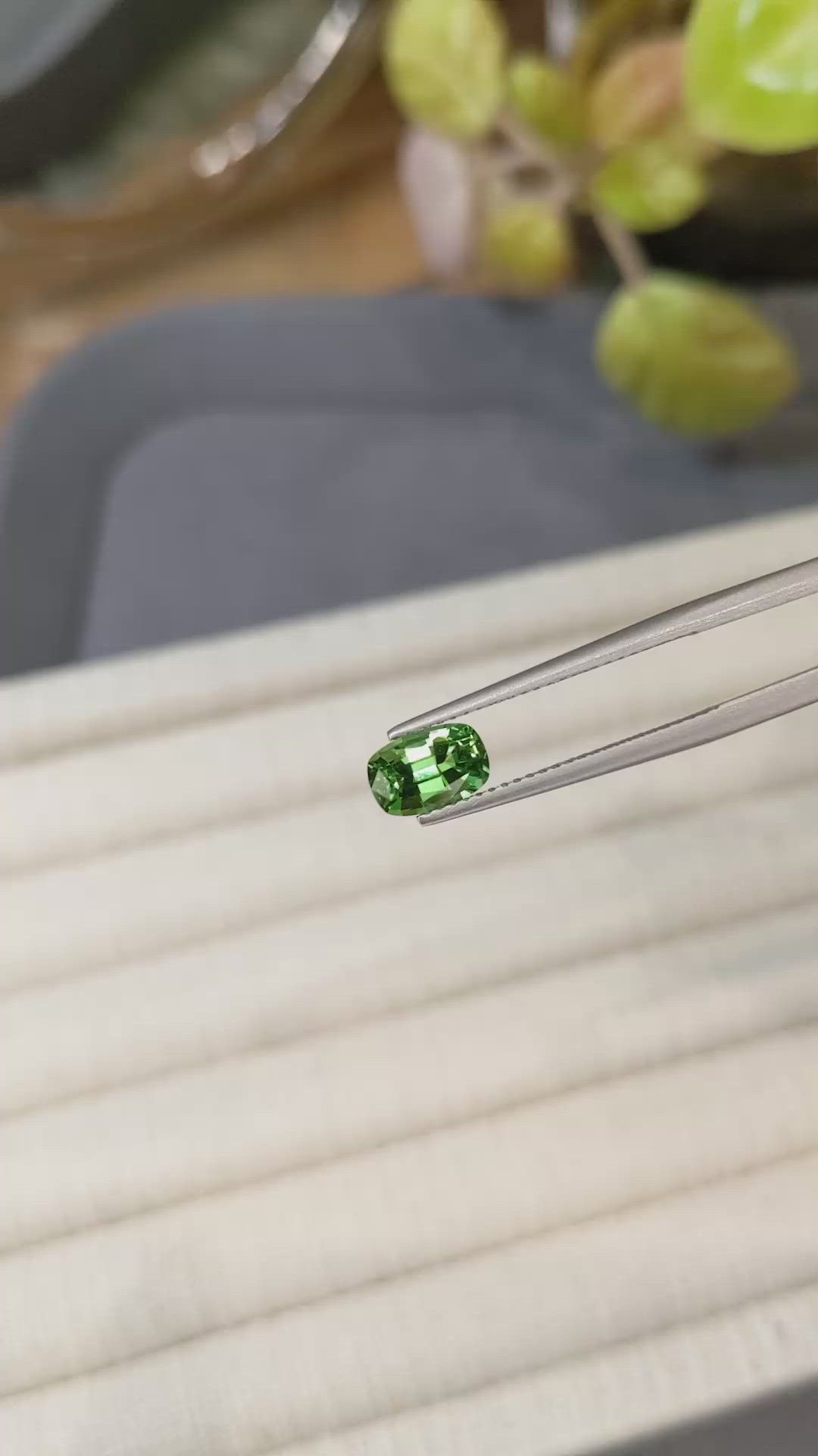 1.09 Ct. Green Chrome Tourmaline from Africa Size Video