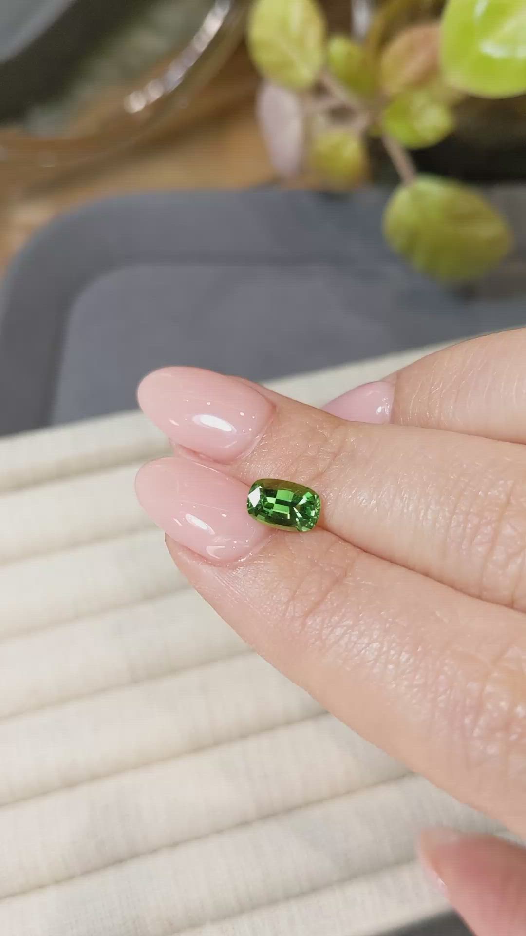 1.09 Ct. Green Chrome Tourmaline from Africa Size Video