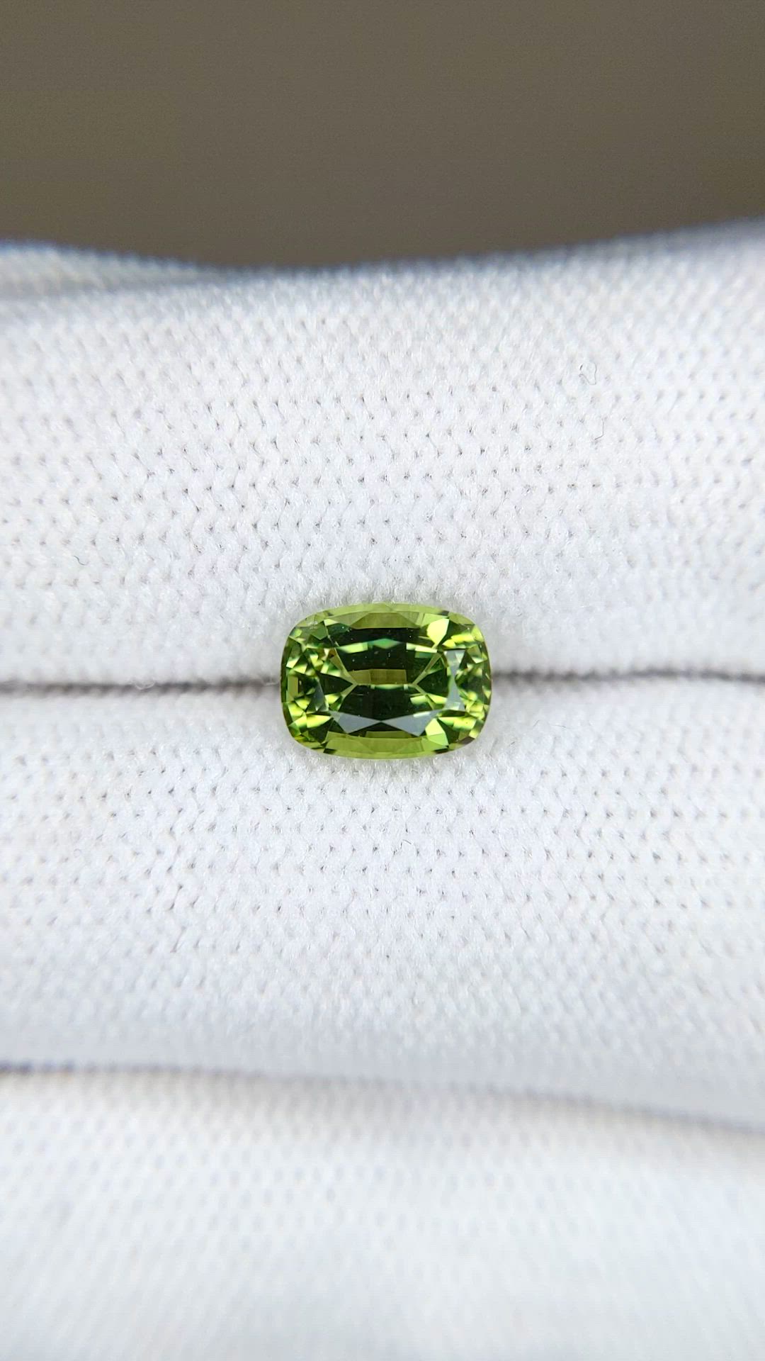 1.38 Ct. Green Chrome Tourmaline from Africa Size Video