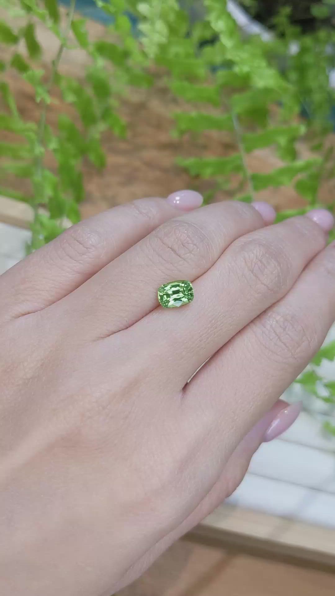 1.38 Ct. Green Chrome Tourmaline from Africa Size Video