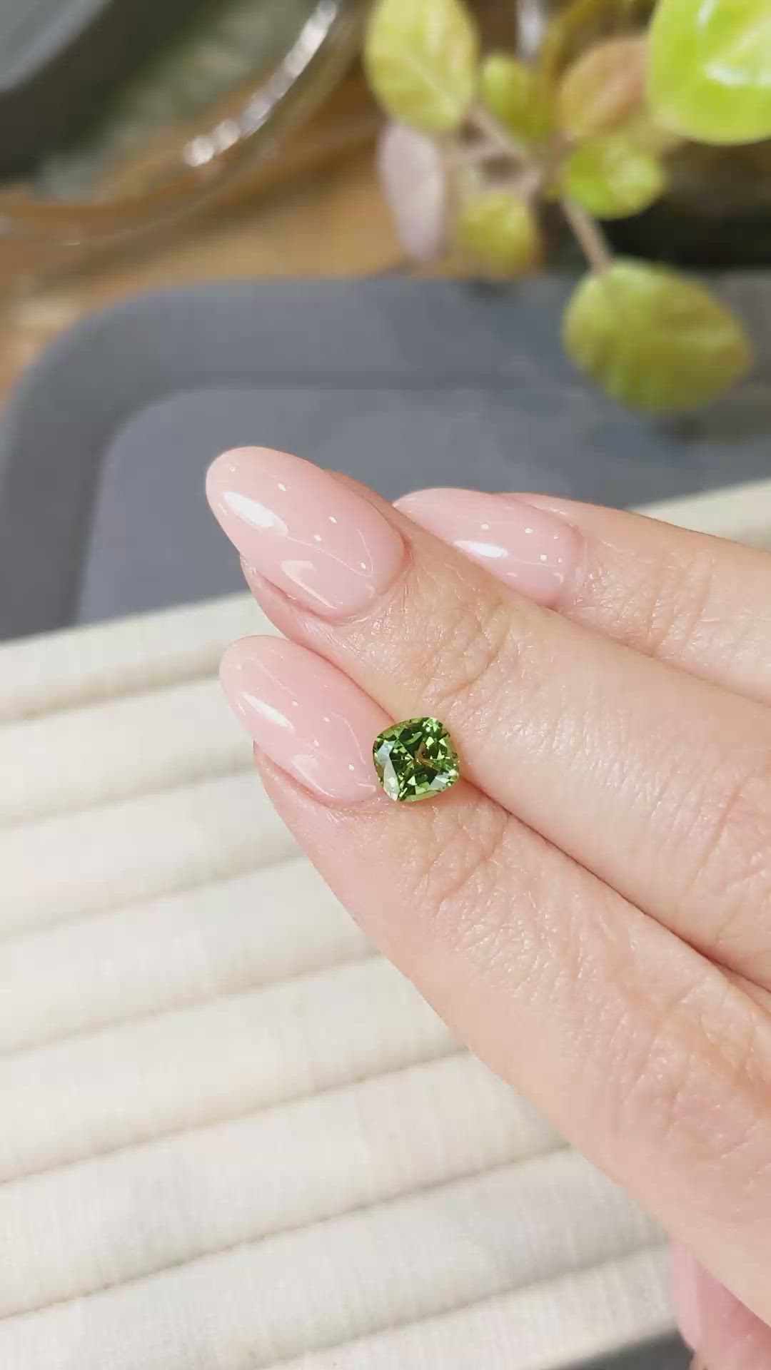 1.03 Ct. Green Chrome Tourmaline from Africa Size Video