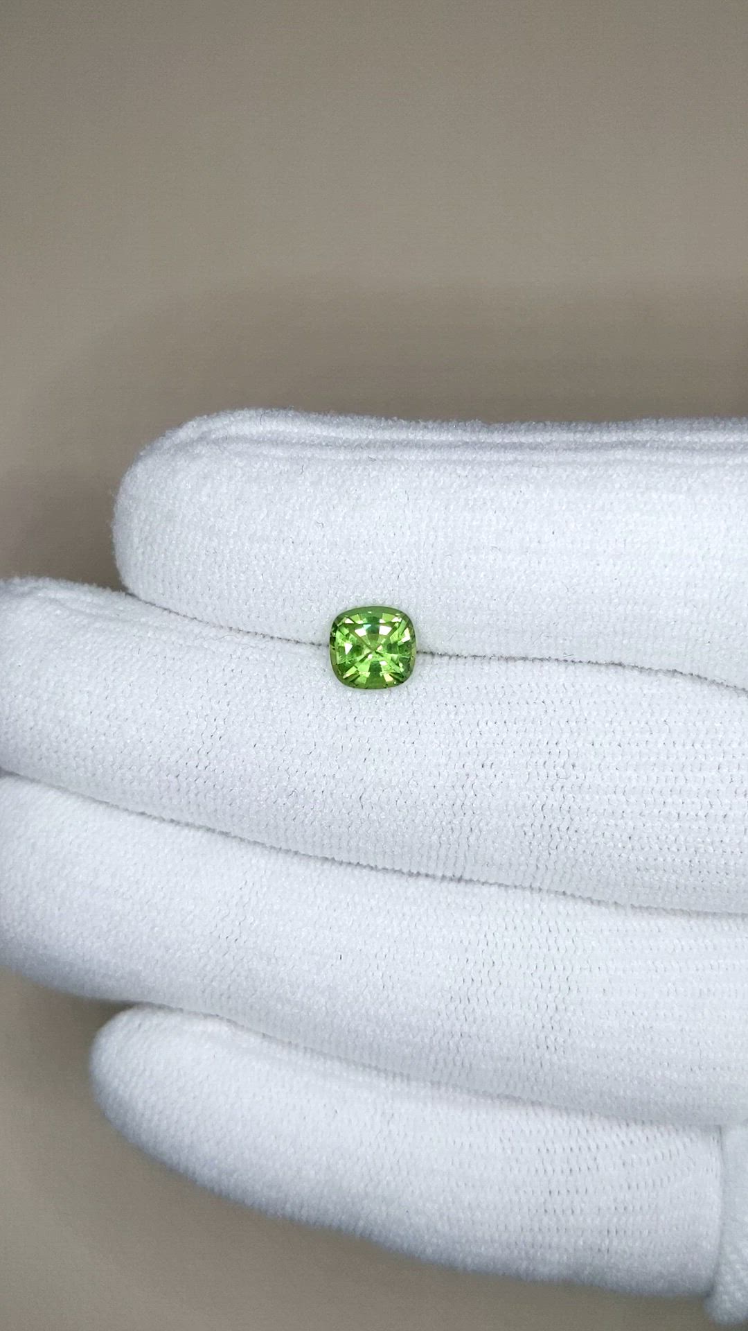 1.03 Ct. Green Chrome Tourmaline from Africa Size Video