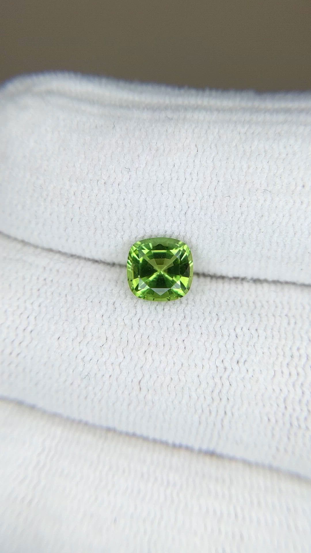 1.03 Ct. Green Chrome Tourmaline from Africa Size Video