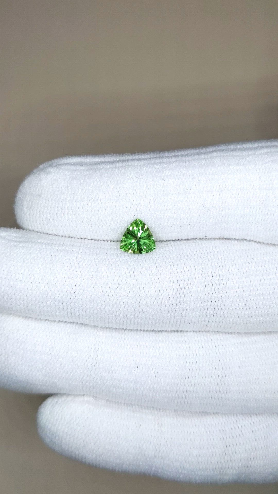 0.80 Ct. Green Chrome Tourmaline from Africa Size Video