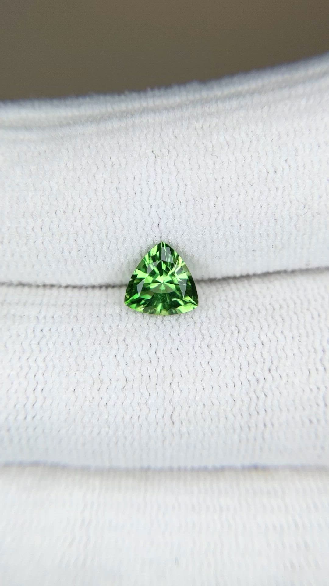 0.80 Ct. Green Chrome Tourmaline from Africa Size Video