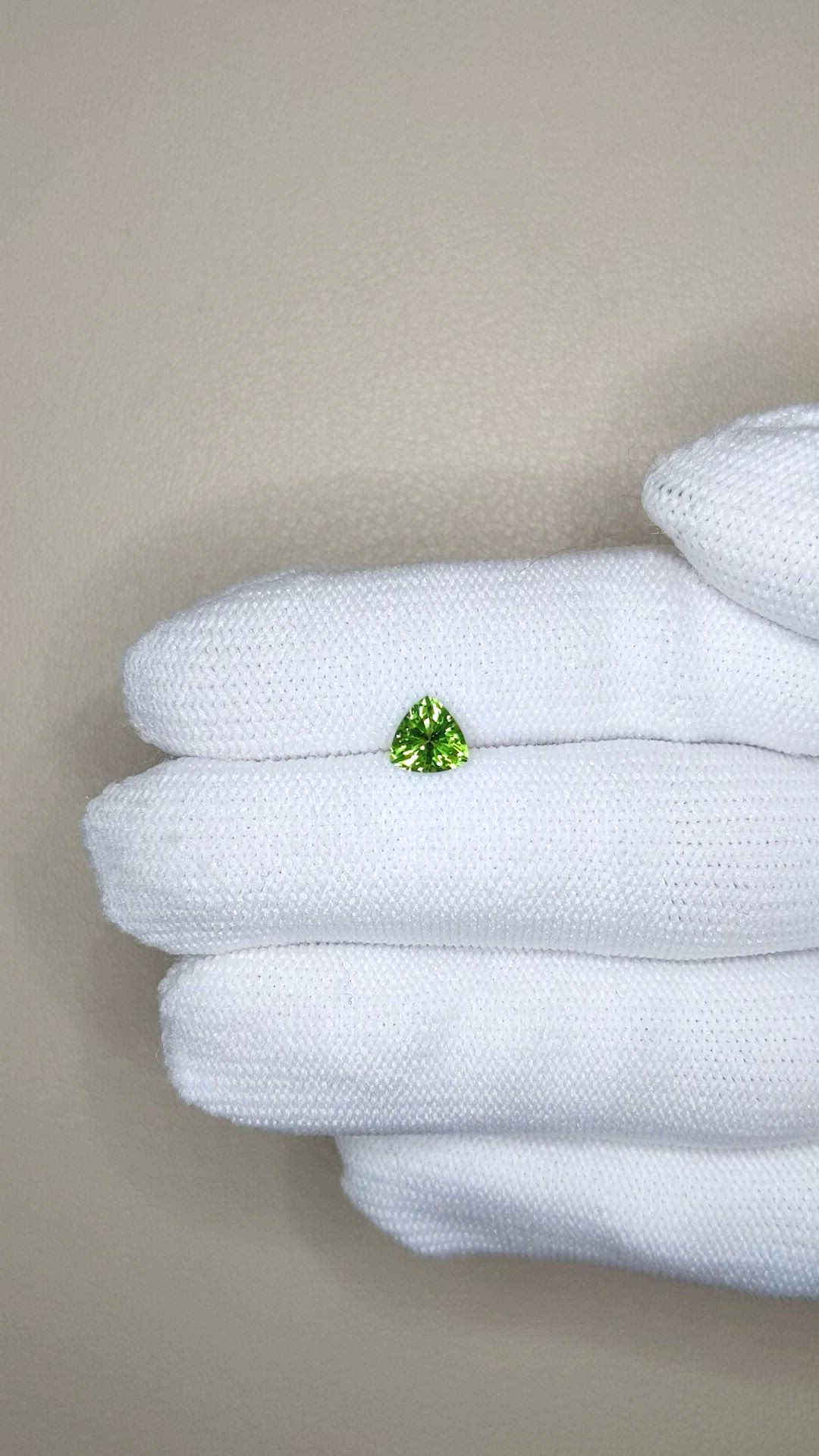 0.70 Ct. Green Chrome Tourmaline from Africa Size Video