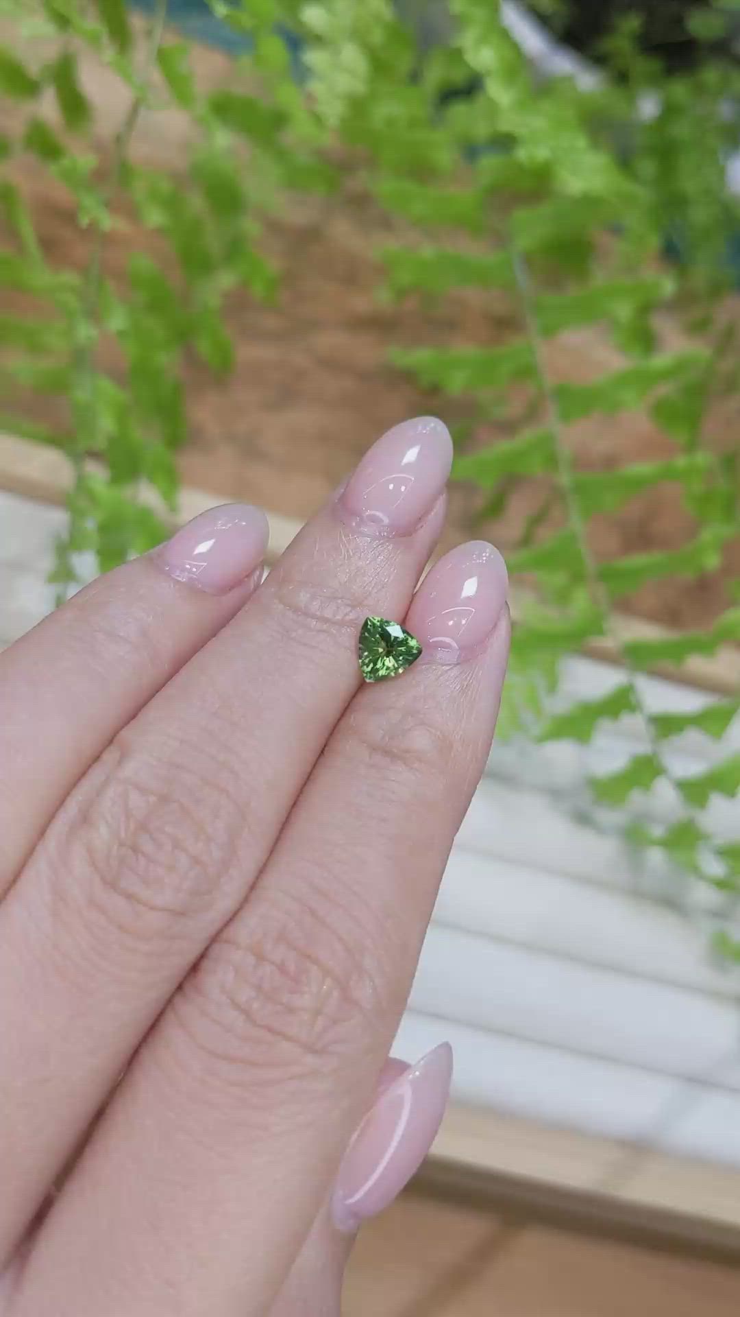 0.70 Ct. Green Chrome Tourmaline from Africa Size Video