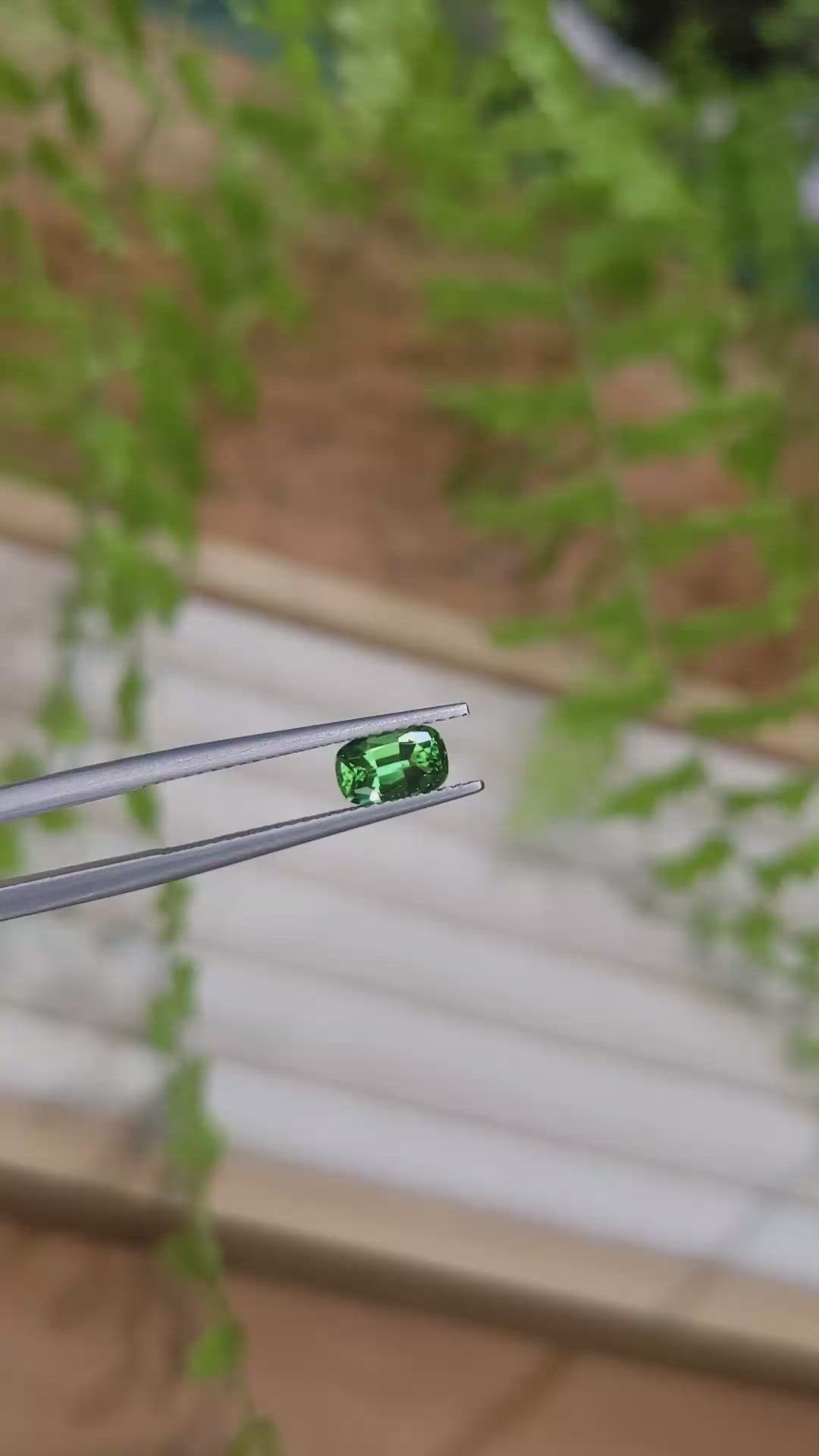 0.81 Ct. Green Chrome Tourmaline from Africa Size Video