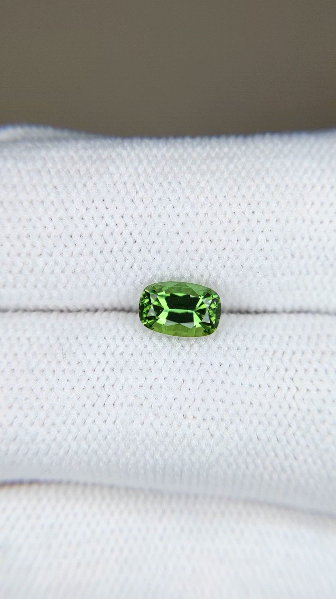0.81 Ct. Green Chrome Tourmaline from Africa Size Video