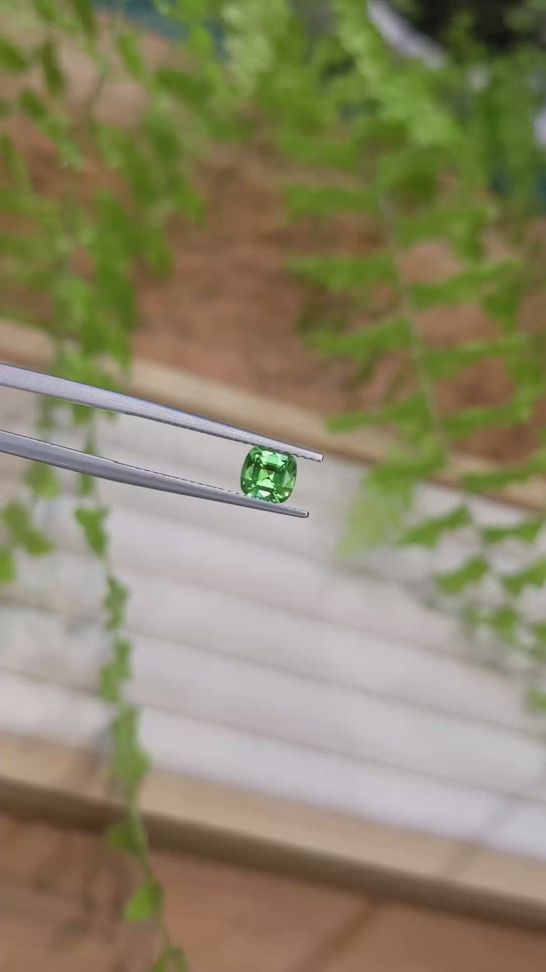0.81 Ct. Green Chrome Tourmaline from Africa Size Video