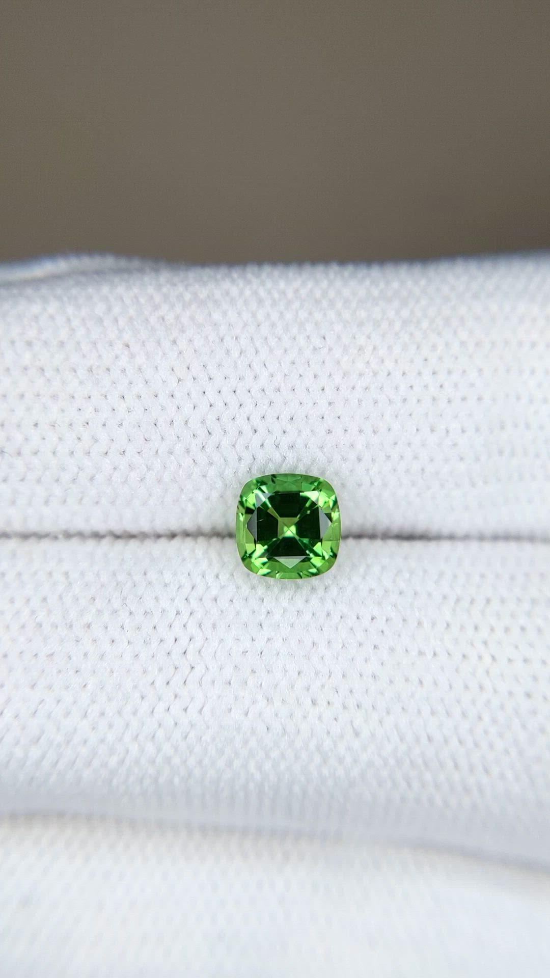 0.81 Ct. Green Chrome Tourmaline from Africa Size Video