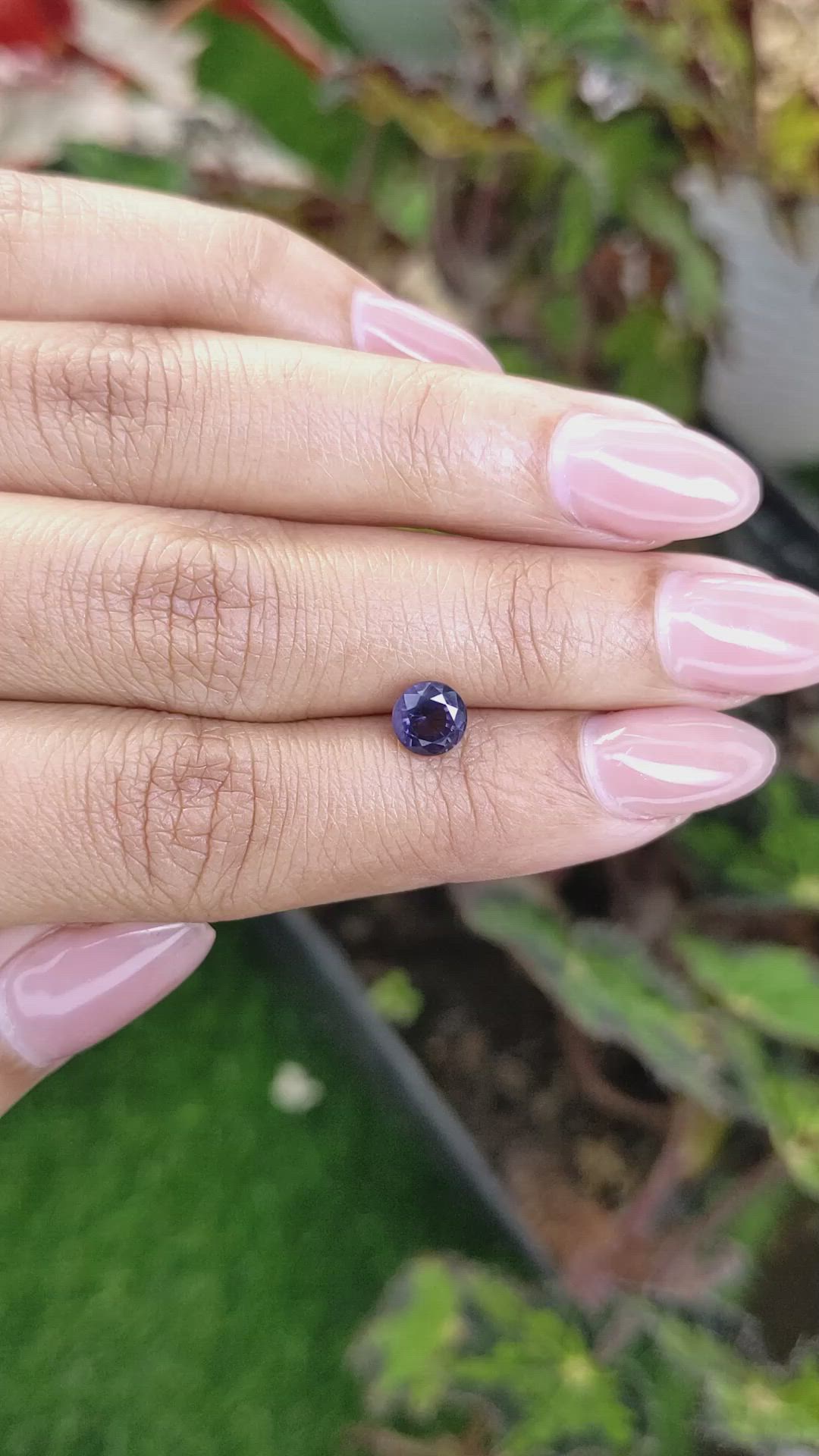 1.04 Ct. Pinkish Purple Spinel from Ceylon (Sri Lanka) Size Video