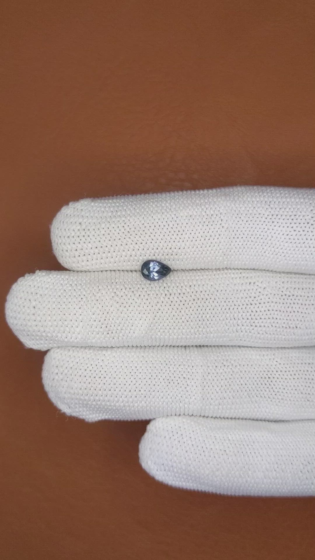 0.69 Ct. Blue Spinel from Ceylon (Sri Lanka) Size Video