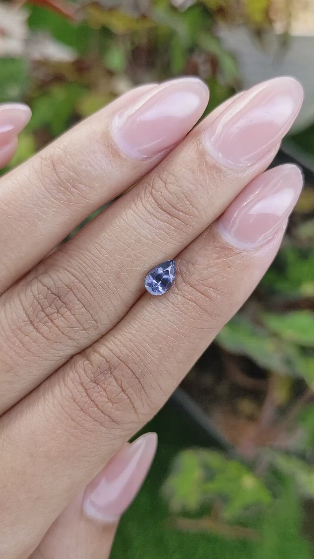 0.69 Ct. Blue Spinel from Ceylon (Sri Lanka) Size Video