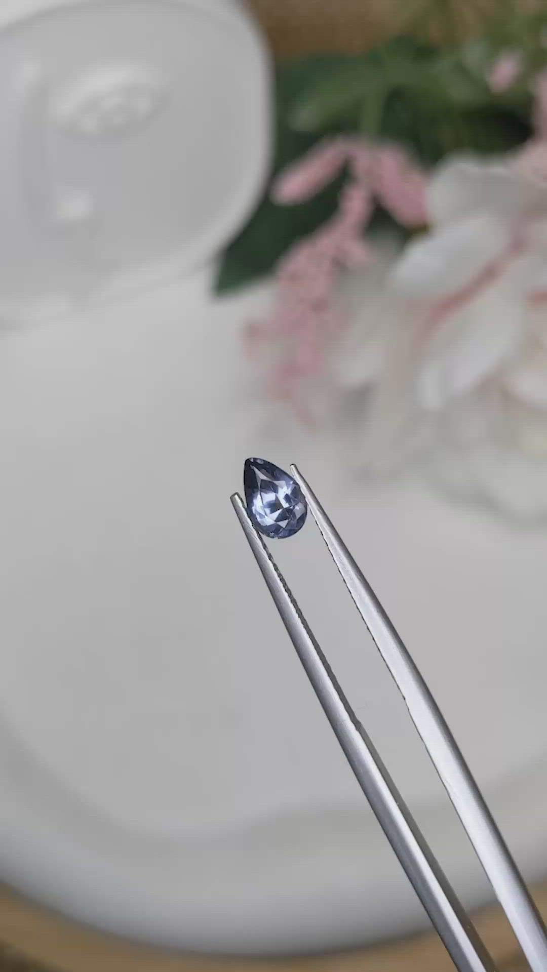 0.69 Ct. Blue Spinel from Ceylon (Sri Lanka) Size Video