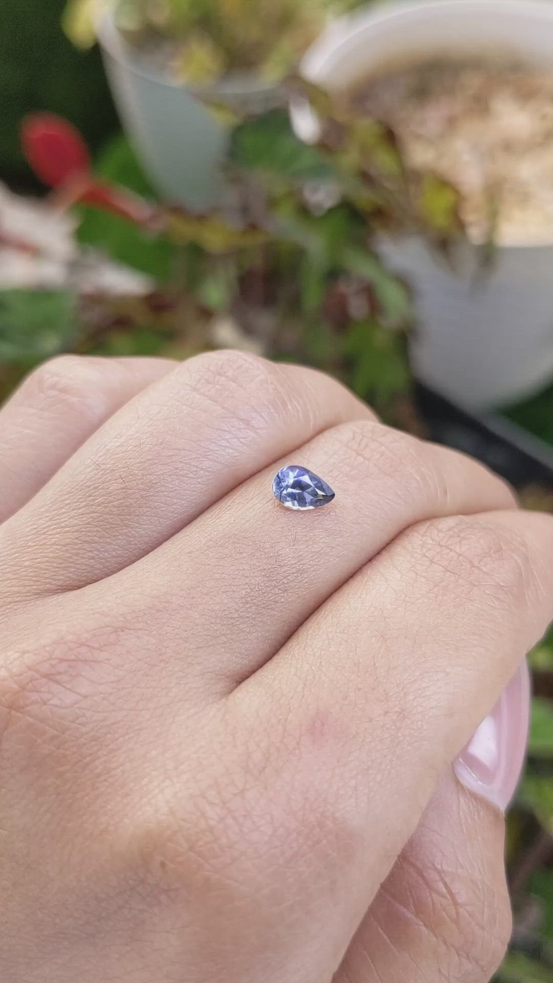 0.69 Ct. Blue Spinel from Ceylon (Sri Lanka) Size Video