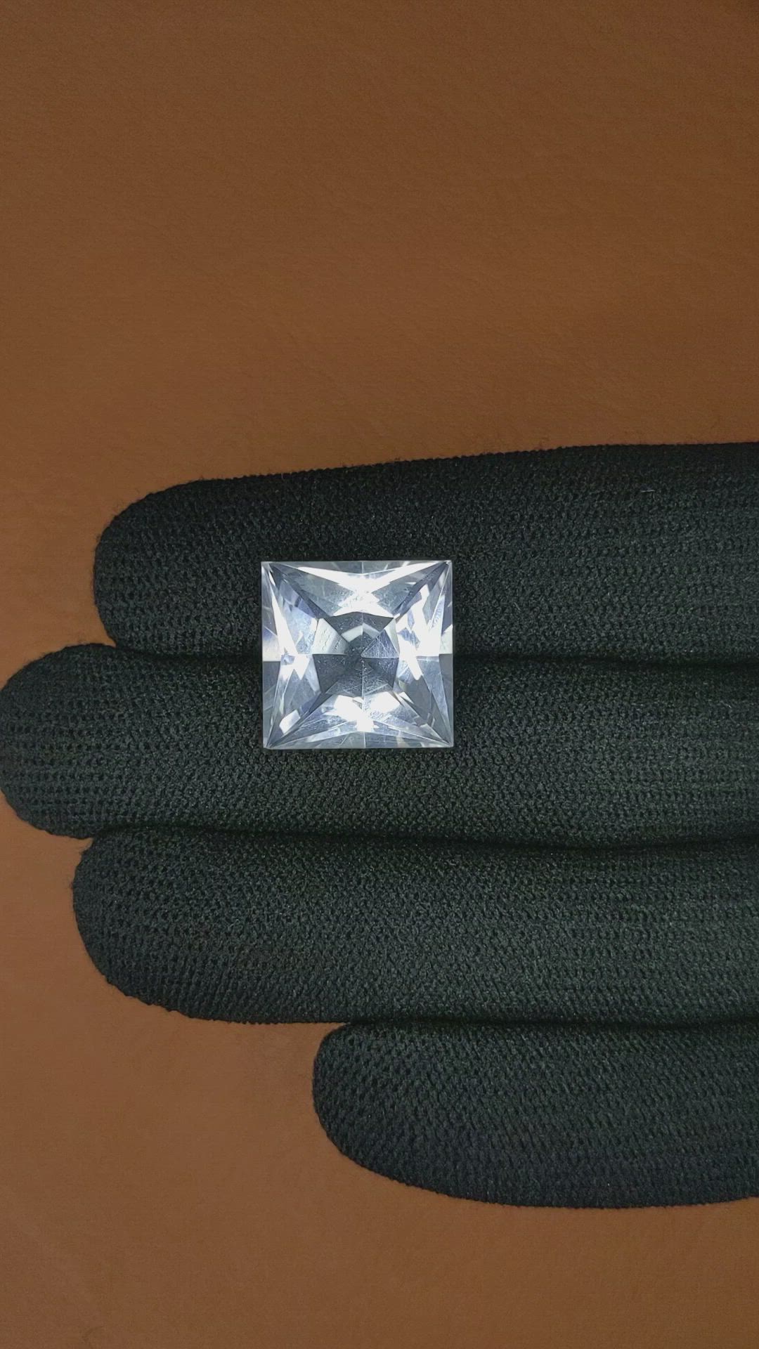 13.59 Ct. White Topaz from Brazil Size Video