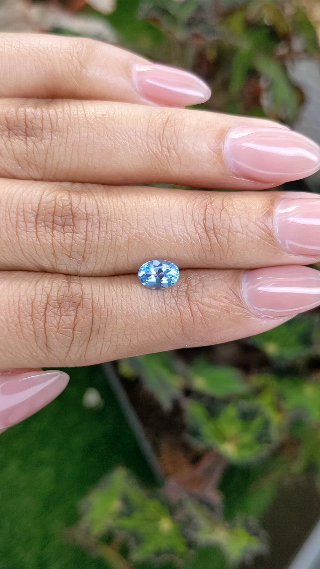 0.98 Ct. Blue Topaz from Brazil Size Video