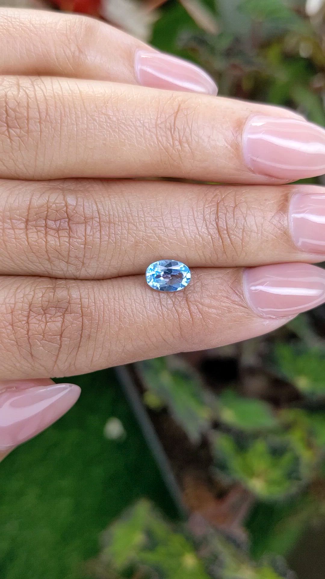 1.06 Ct. Blue Topaz from Brazil Size Video