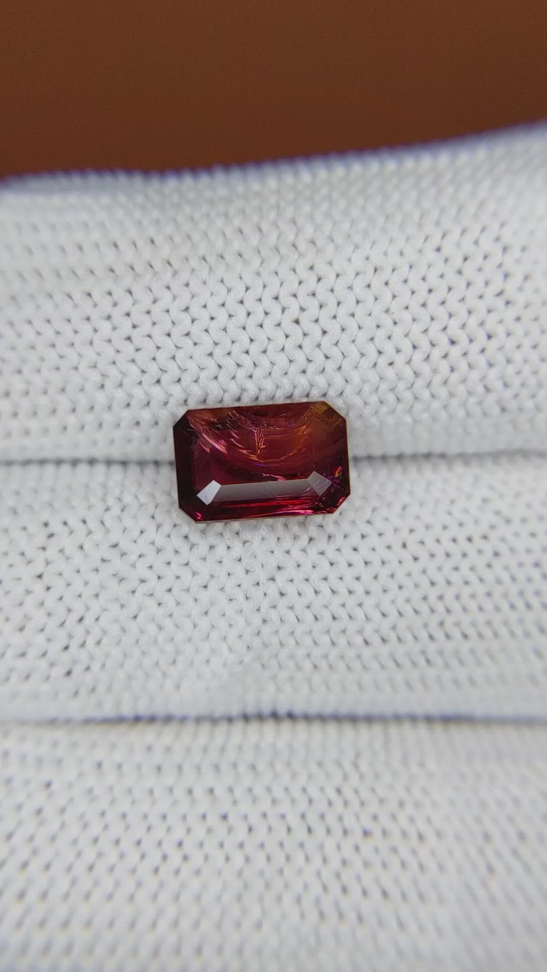 2.76 Ct. Red Garnet from Ceylon (Sri Lanka) Size Video