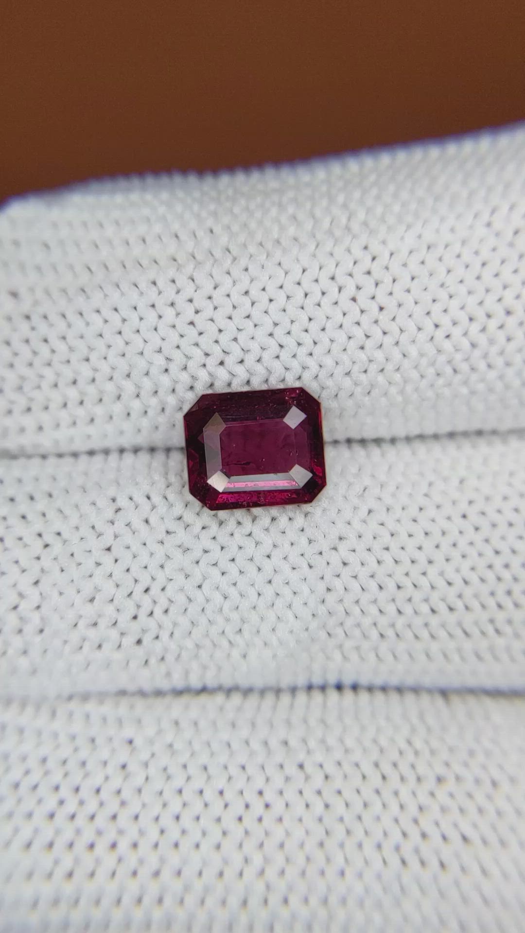 1.96 Ct. Pinkish Purple Garnet from Ceylon (Sri Lanka) Size Video