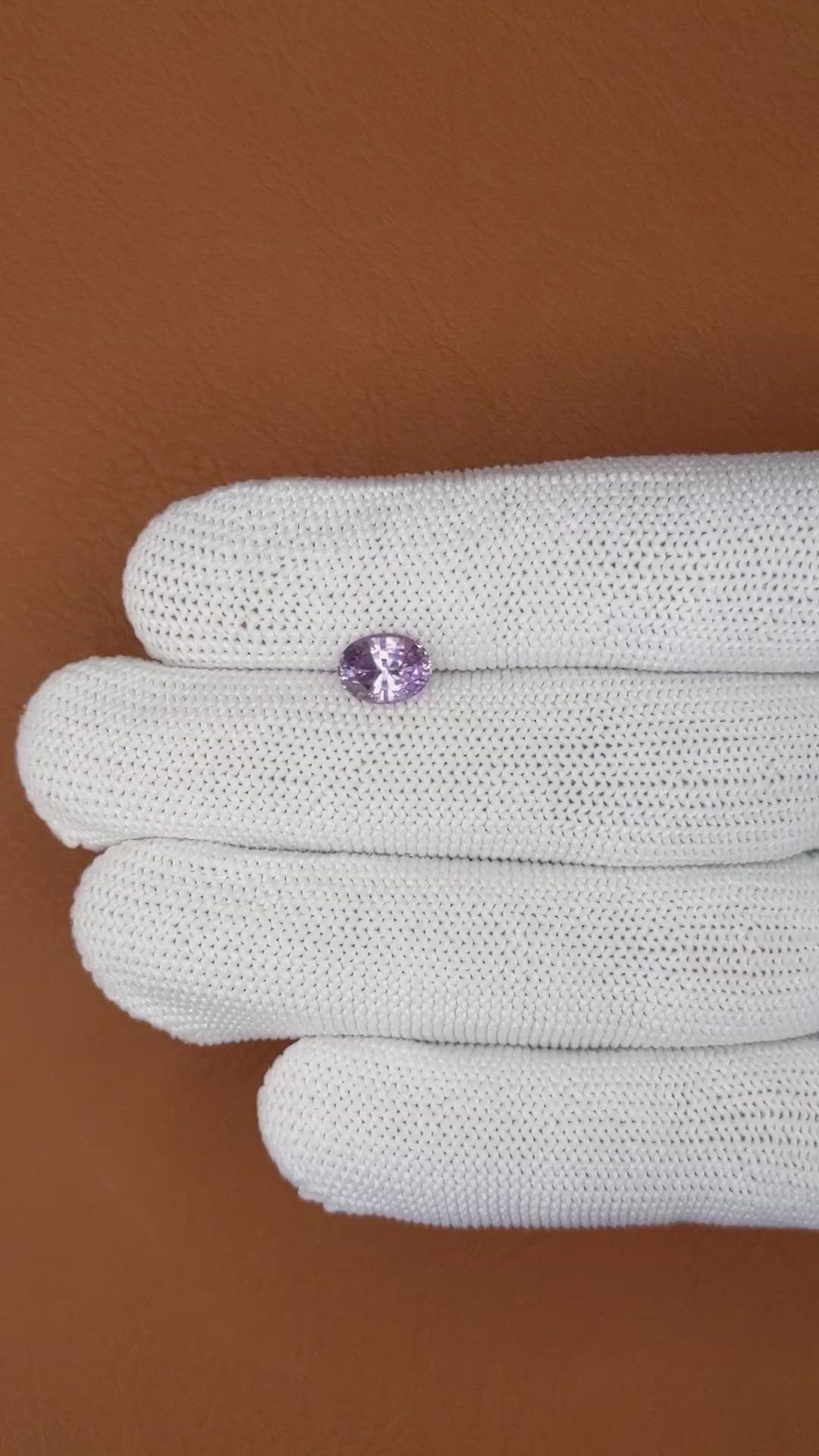 1.49 Ct. Purple Spinel from Ceylon (Sri Lanka) Size Video