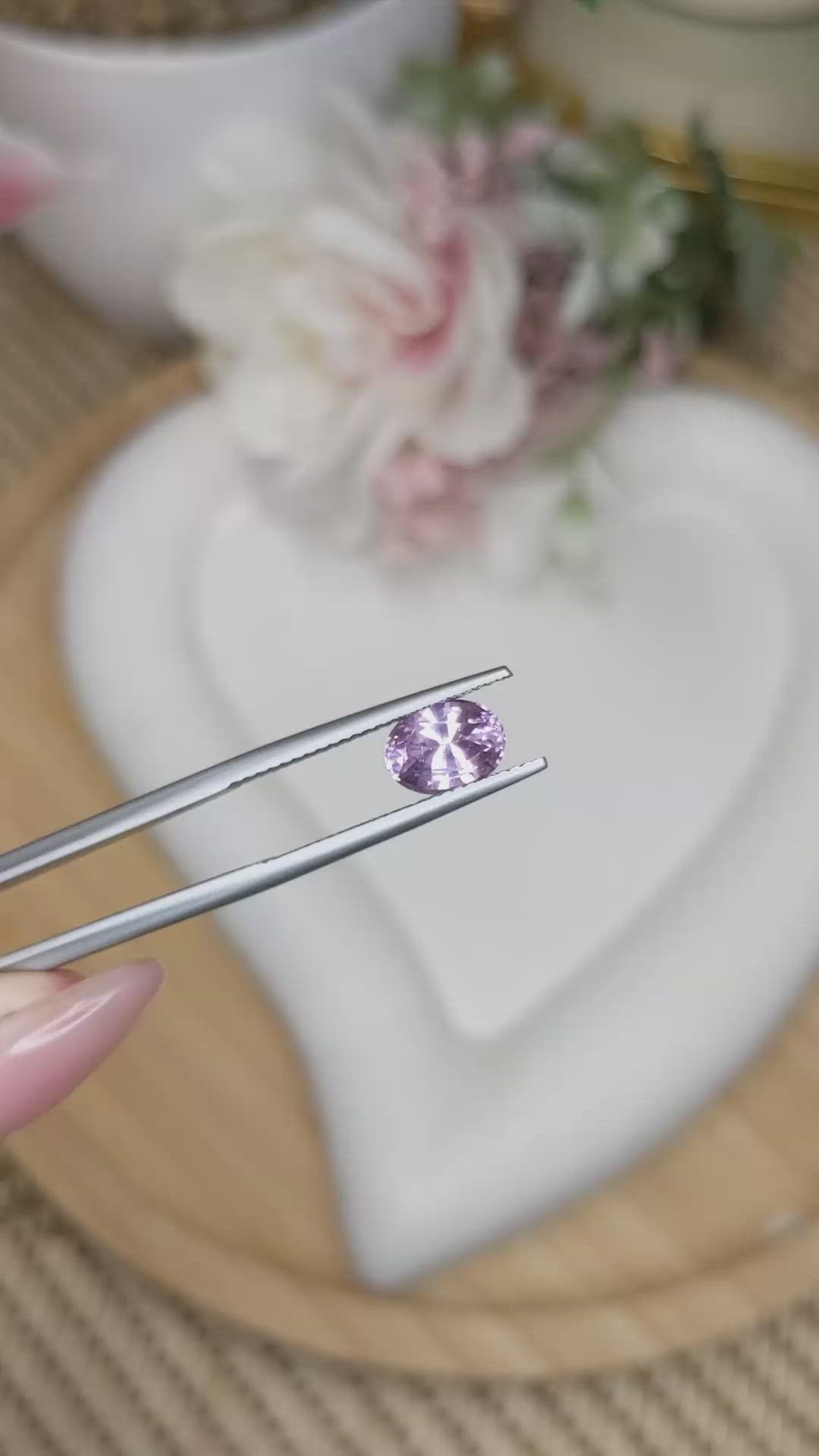 1.49 Ct. Purple Spinel from Ceylon (Sri Lanka) Size Video