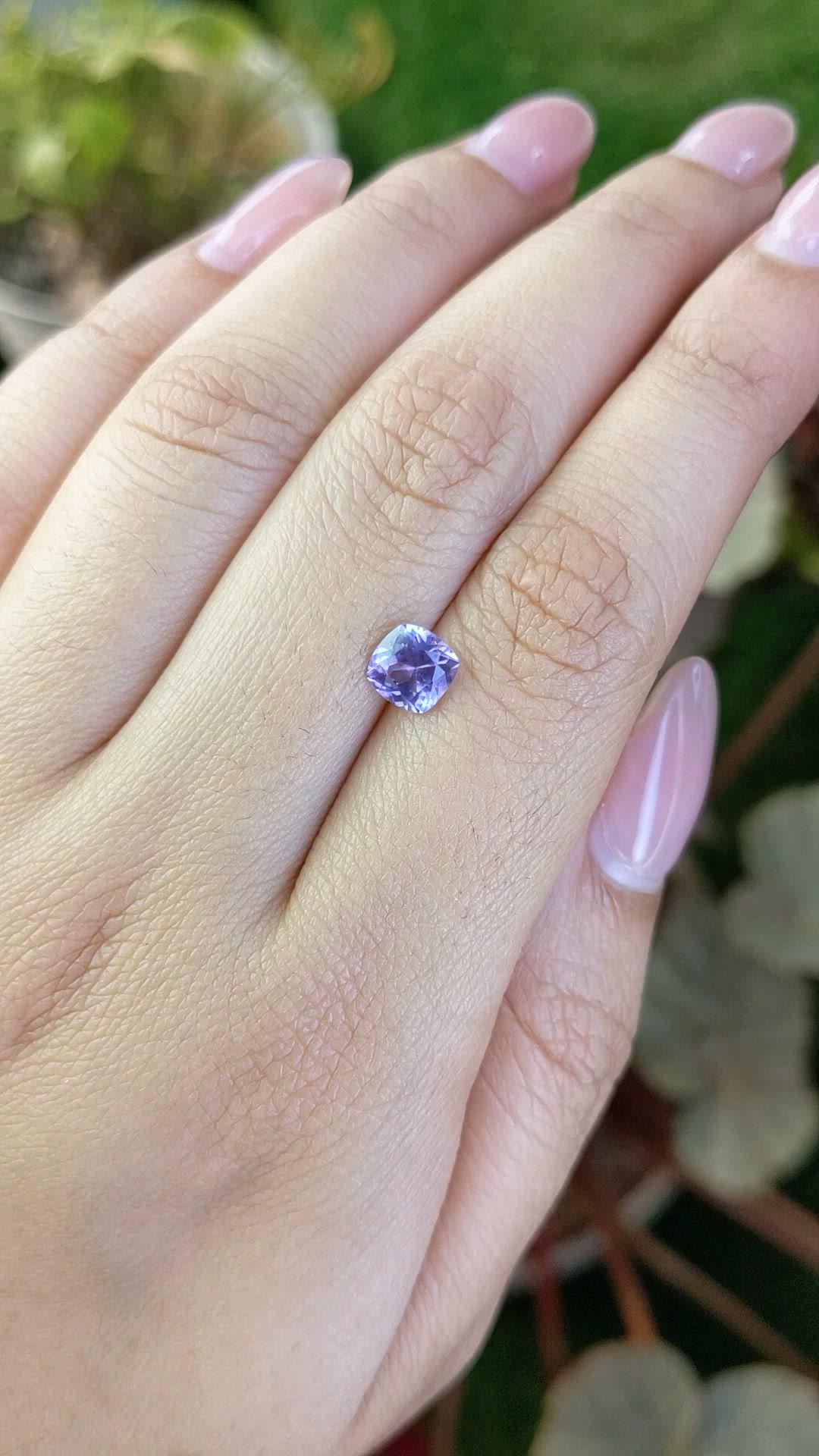 1.06 Ct. Bluish Purple Spinel from Ceylon (Sri Lanka) Size Video